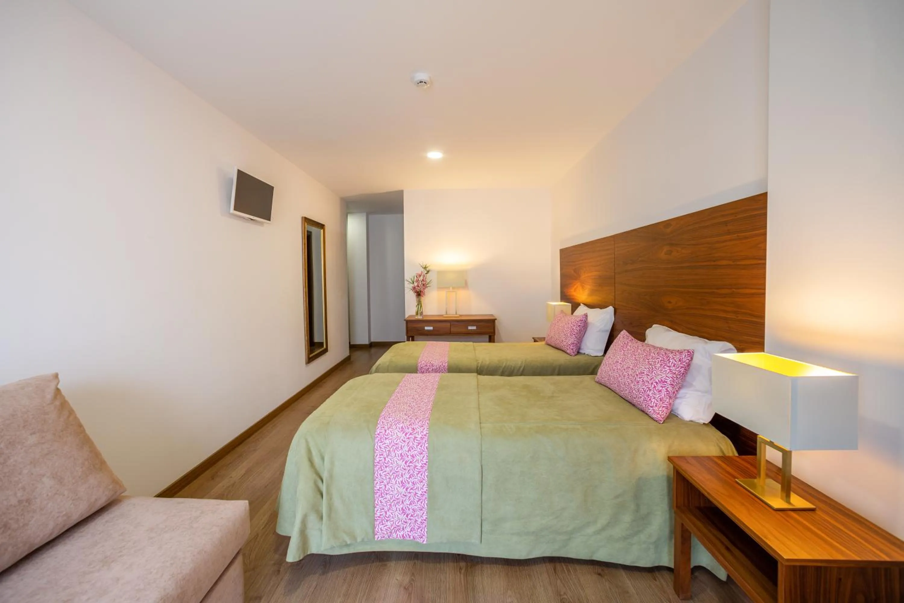 Bed in Hotel Nossa Senhora da Paz