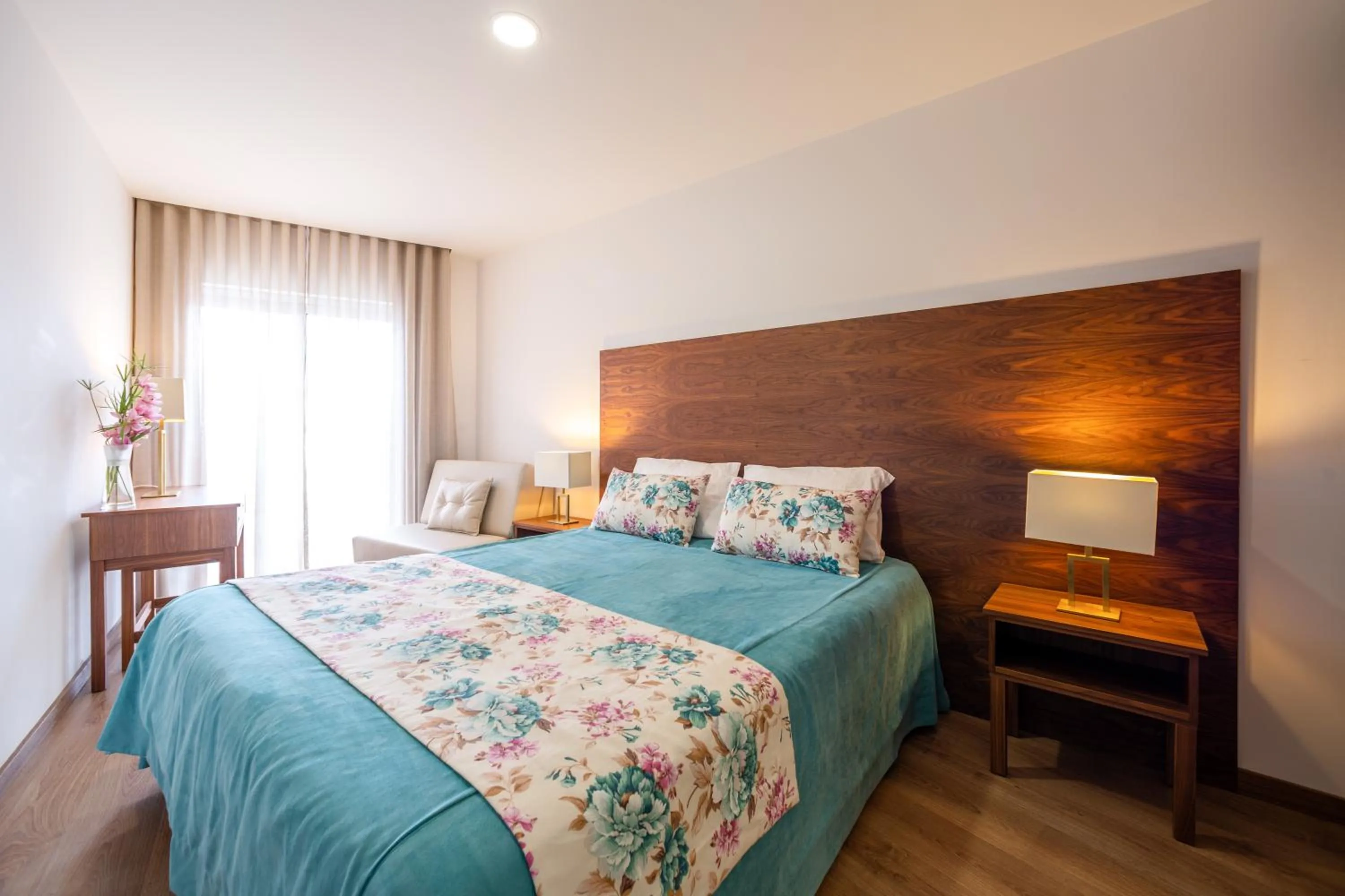 Bed in Hotel Nossa Senhora da Paz