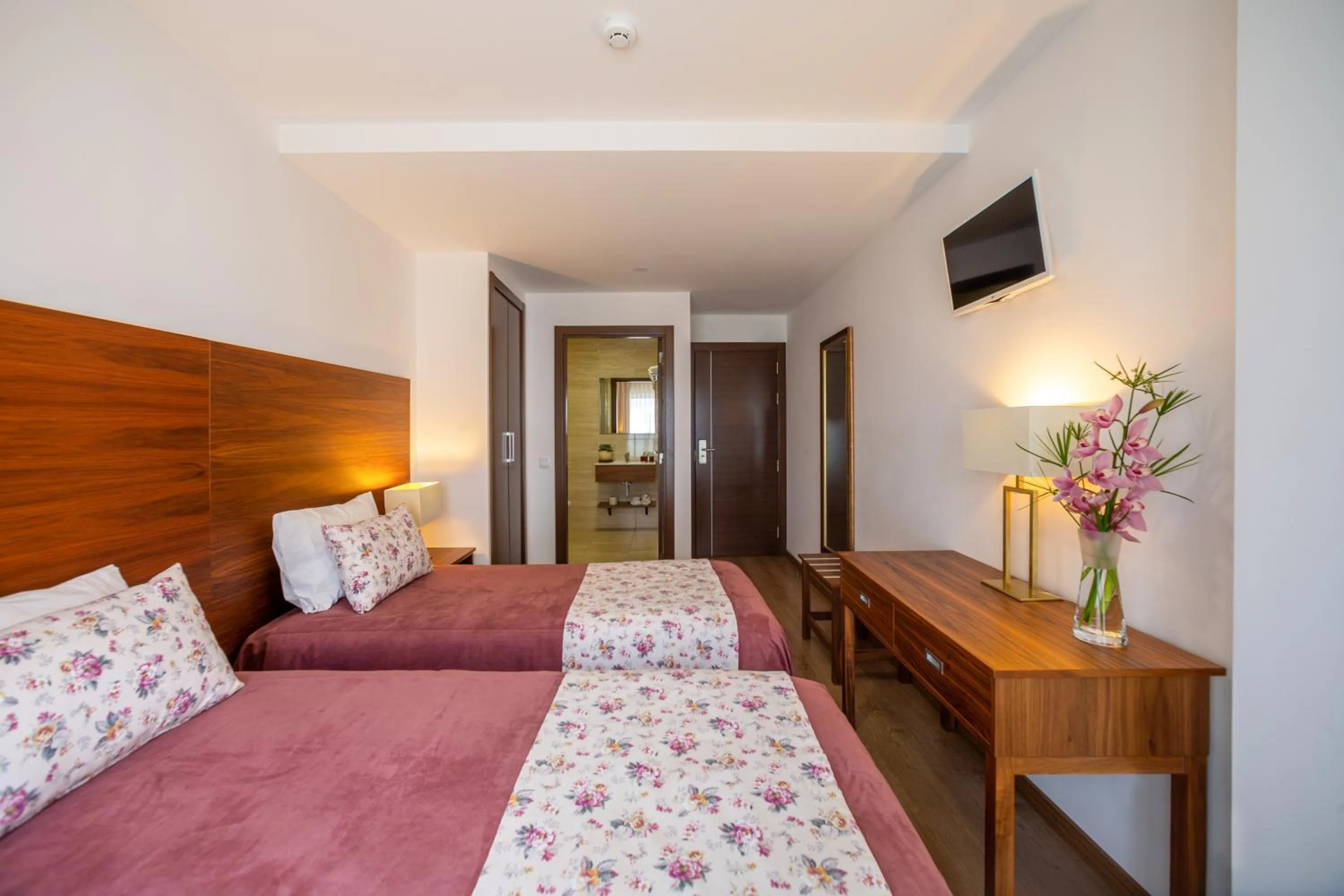 Bed in Hotel Nossa Senhora da Paz