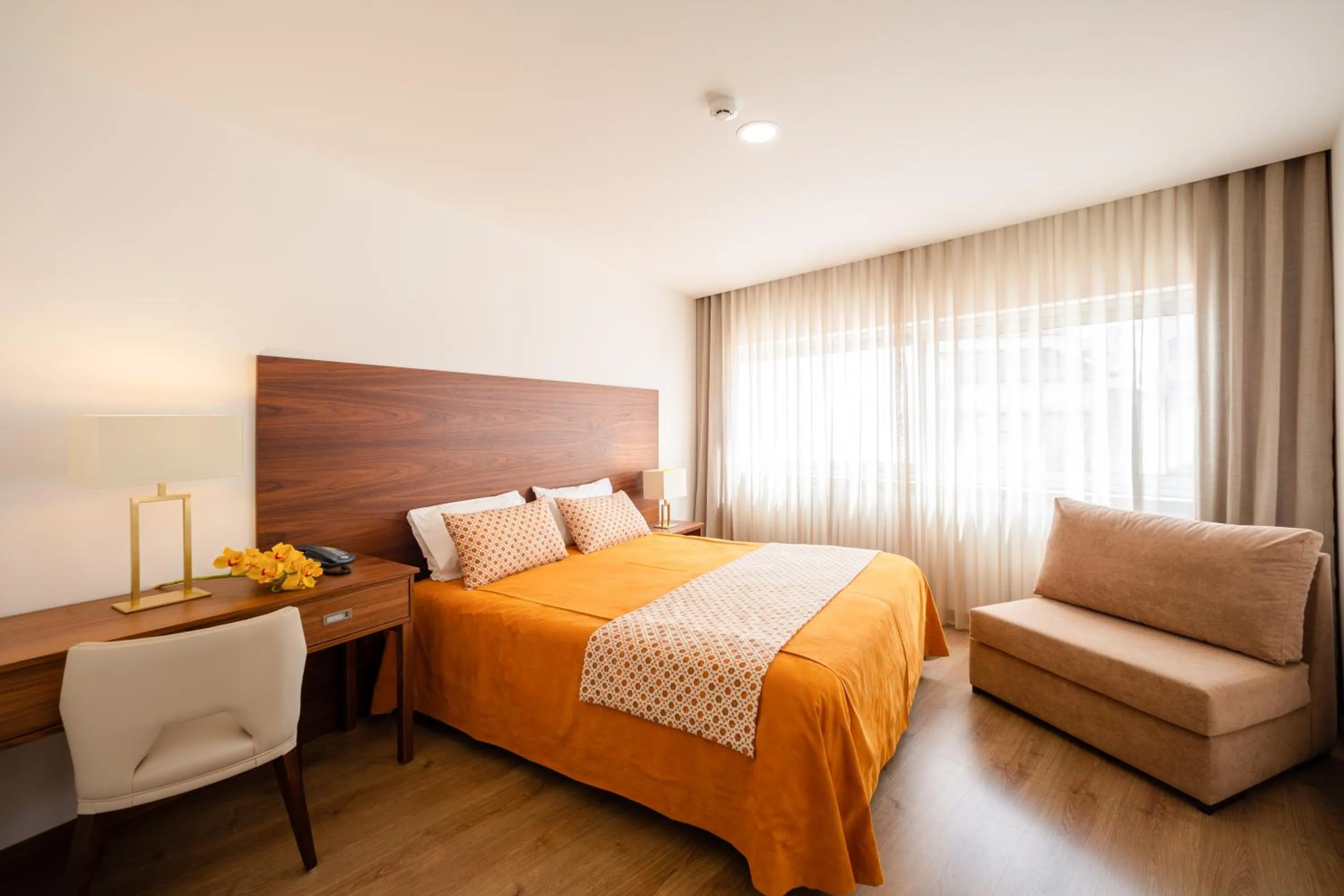 Bed in Hotel Nossa Senhora da Paz