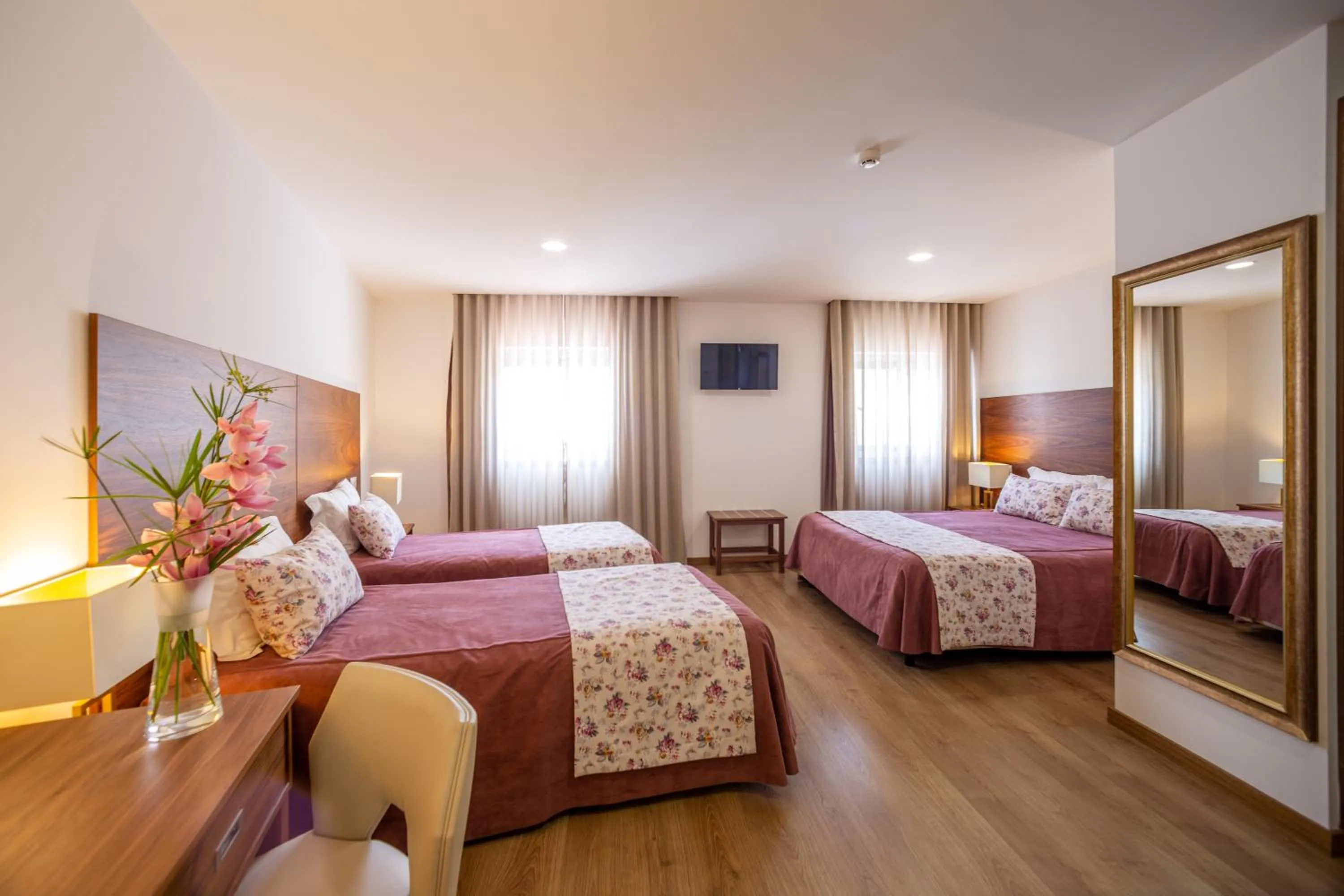 Bed in Hotel Nossa Senhora da Paz