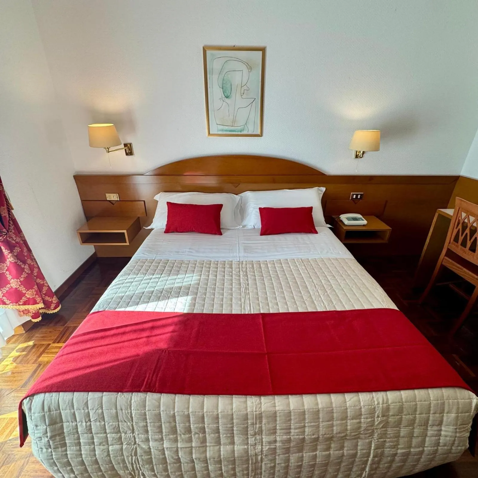 Bed in Hotel Arcadia