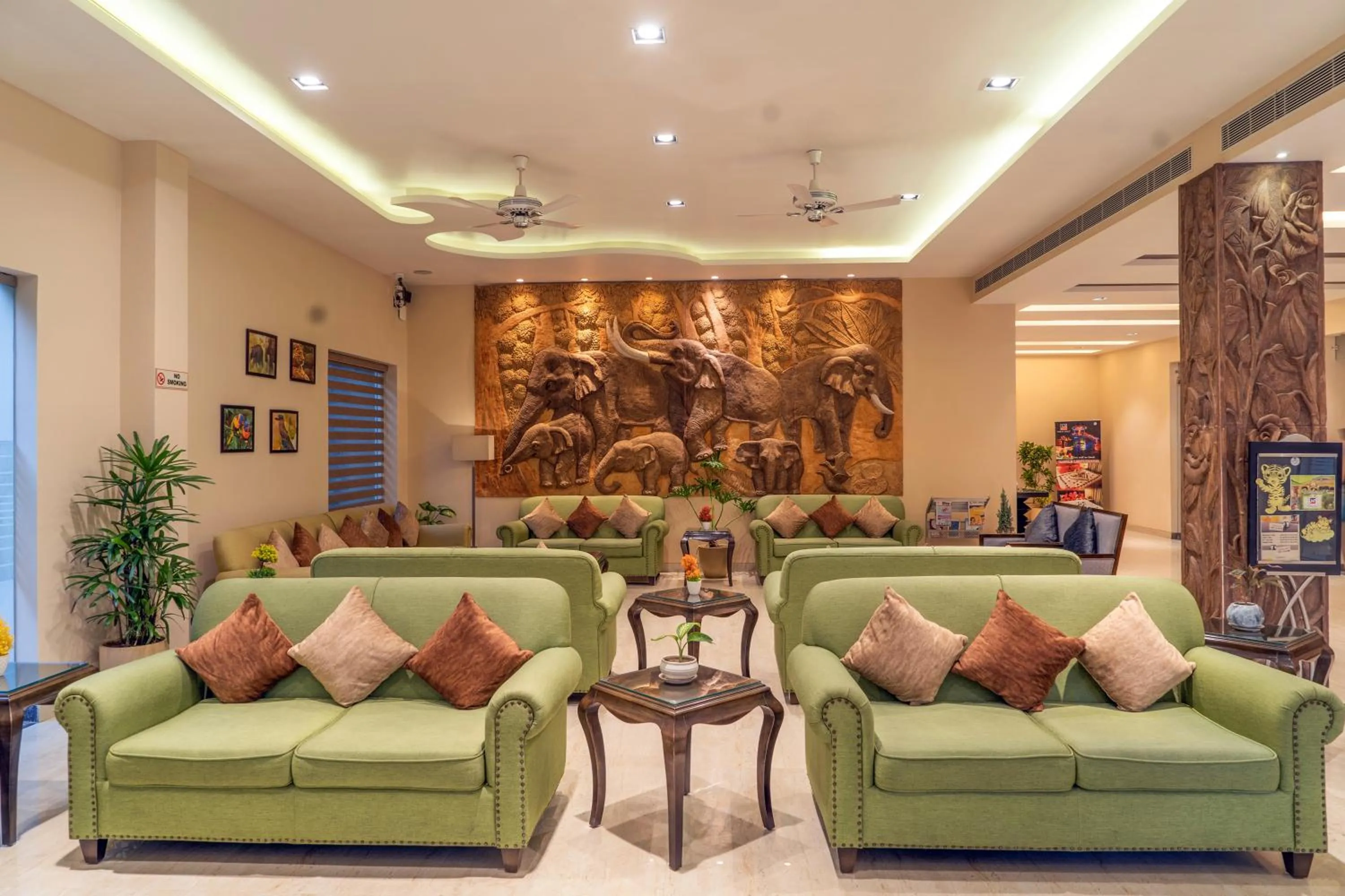 Lobby or reception in Resort De Coracao - Corbett , Uttarakhand