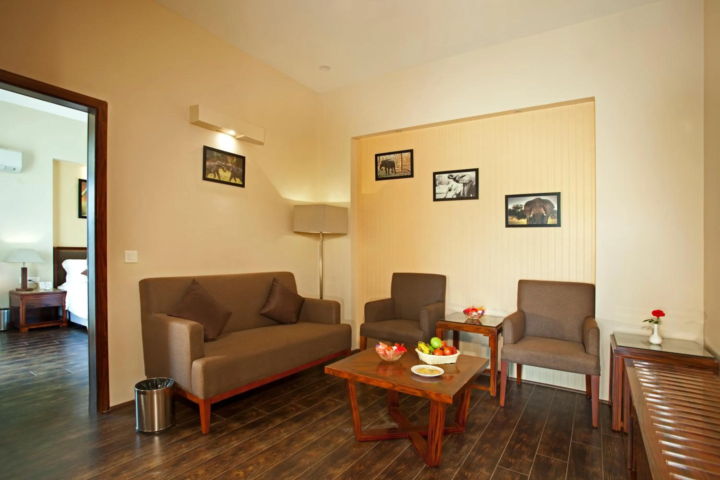 Living room in Resort De Coracao - Corbett , Uttarakhand