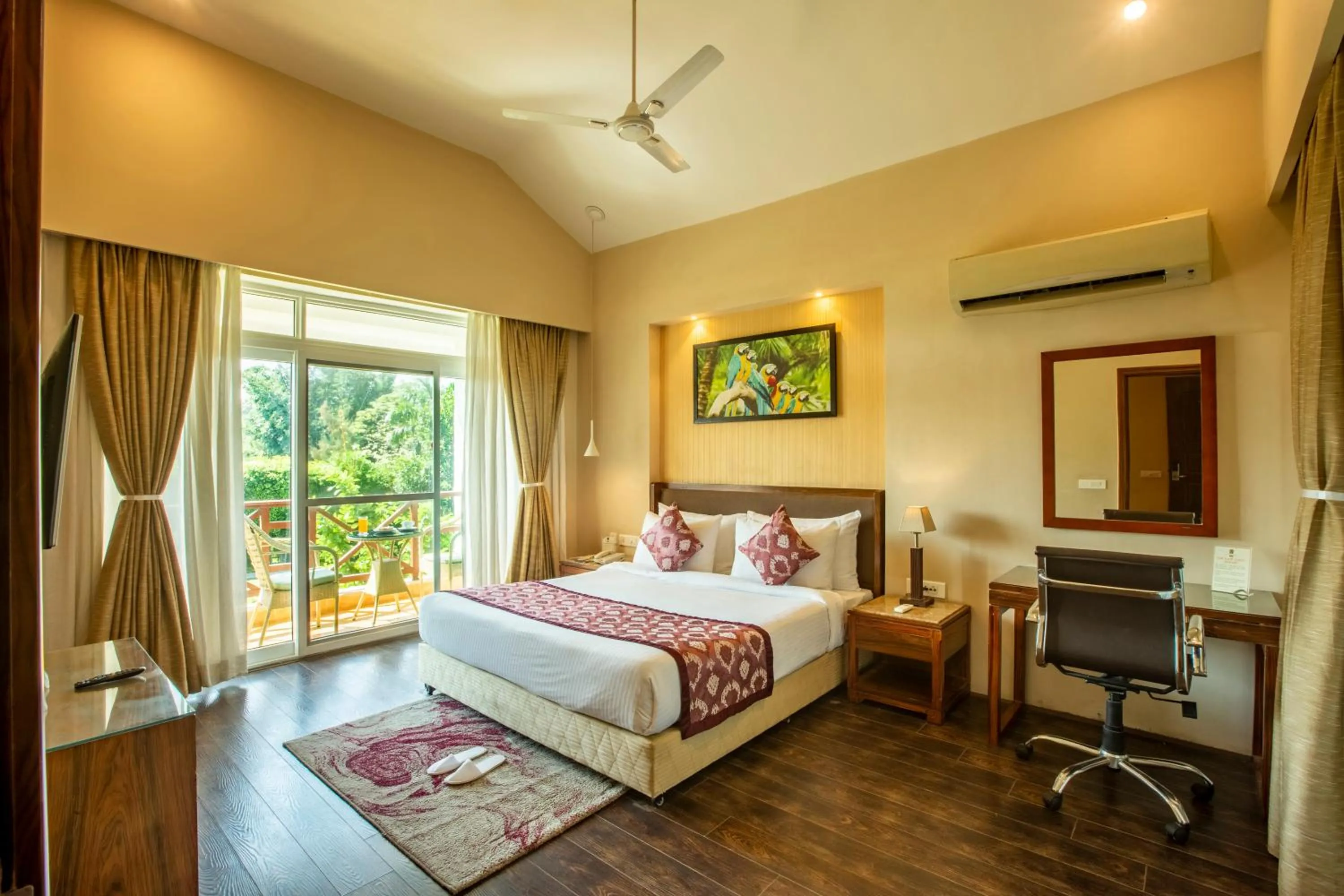 View (from property/room), Bed in Resort De Coracao - Corbett , Uttarakhand