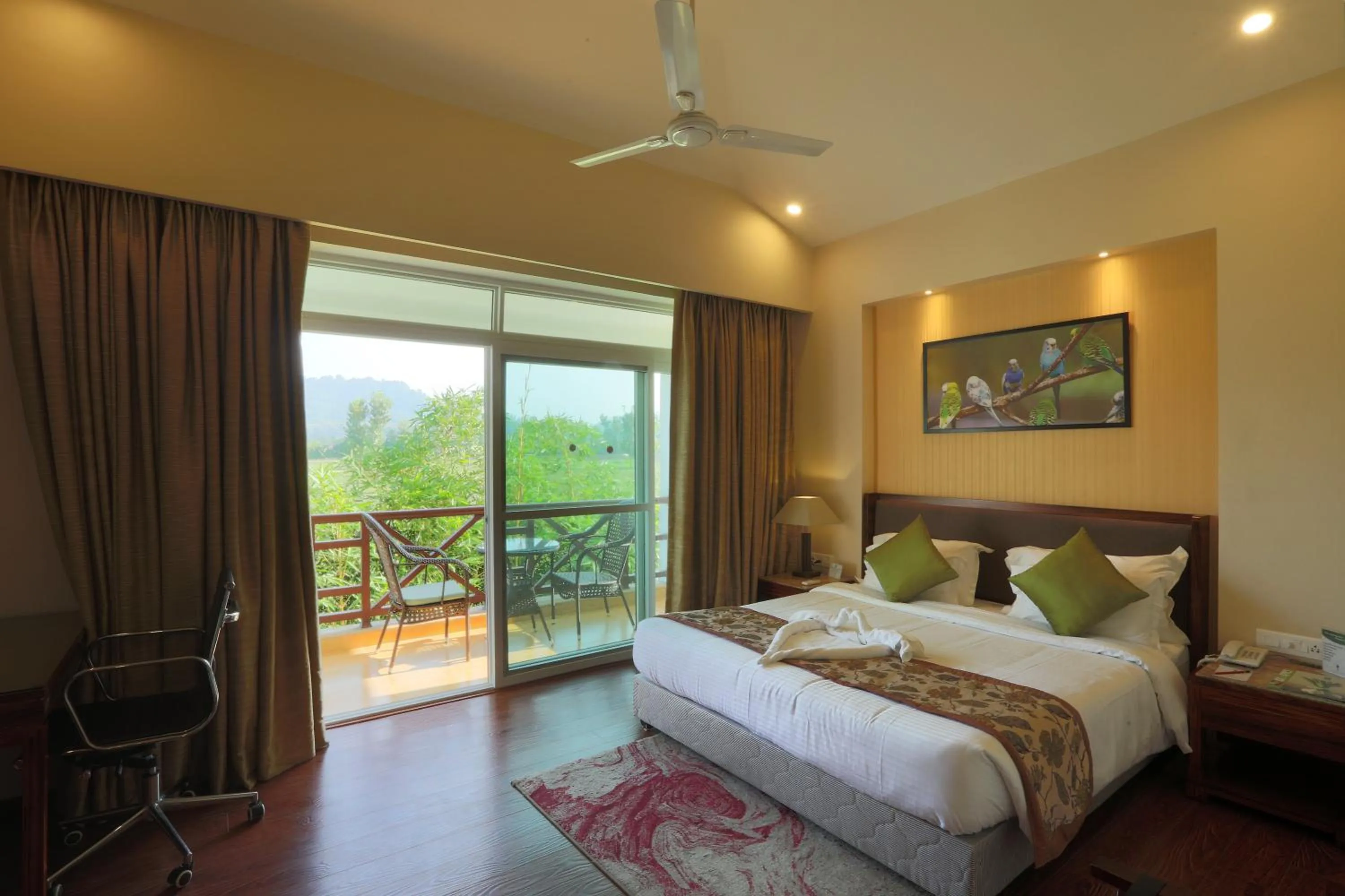 View (from property/room), Bed in Resort De Coracao - Corbett , Uttarakhand