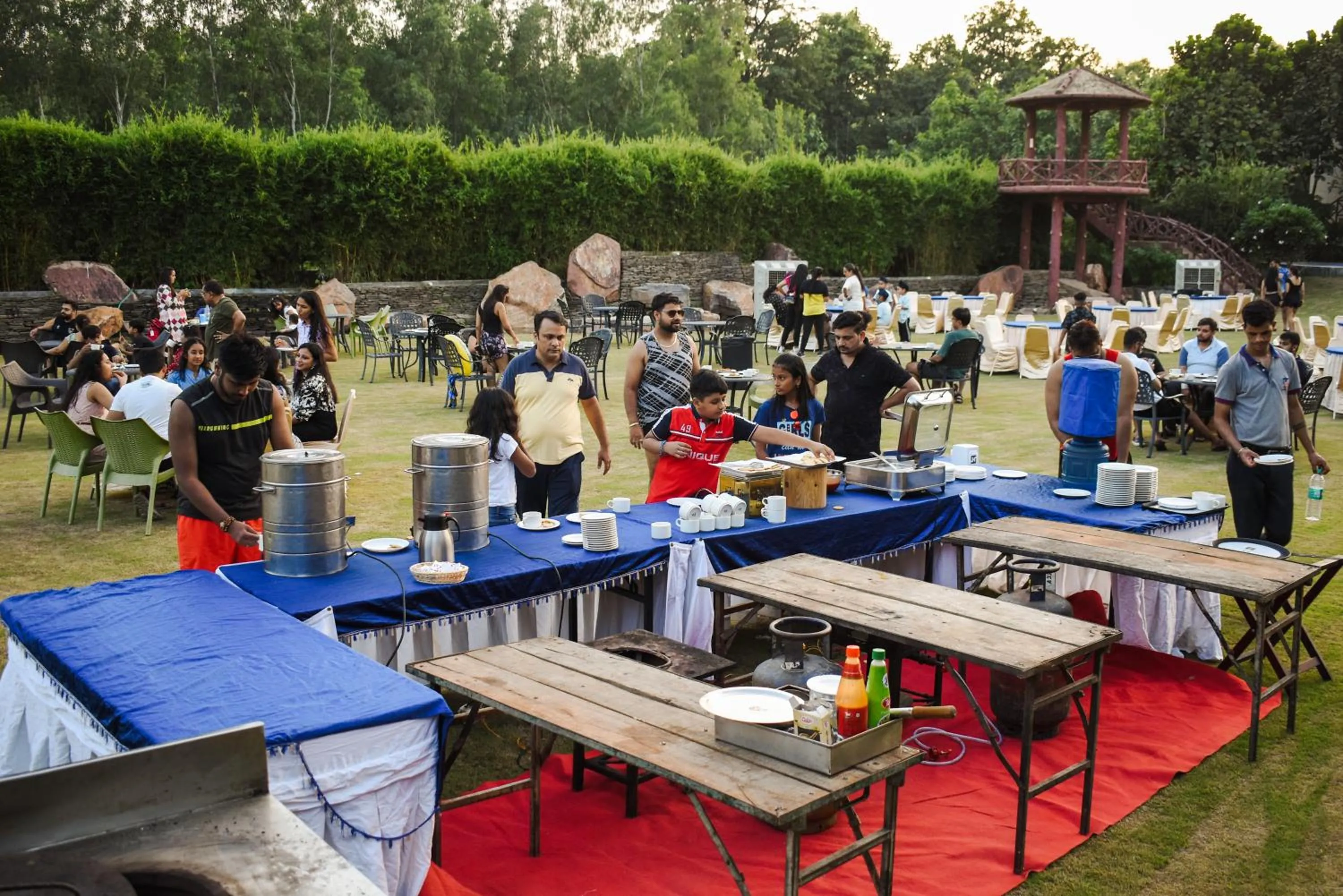 Garden view in Resort De Coracao - Corbett , Uttarakhand