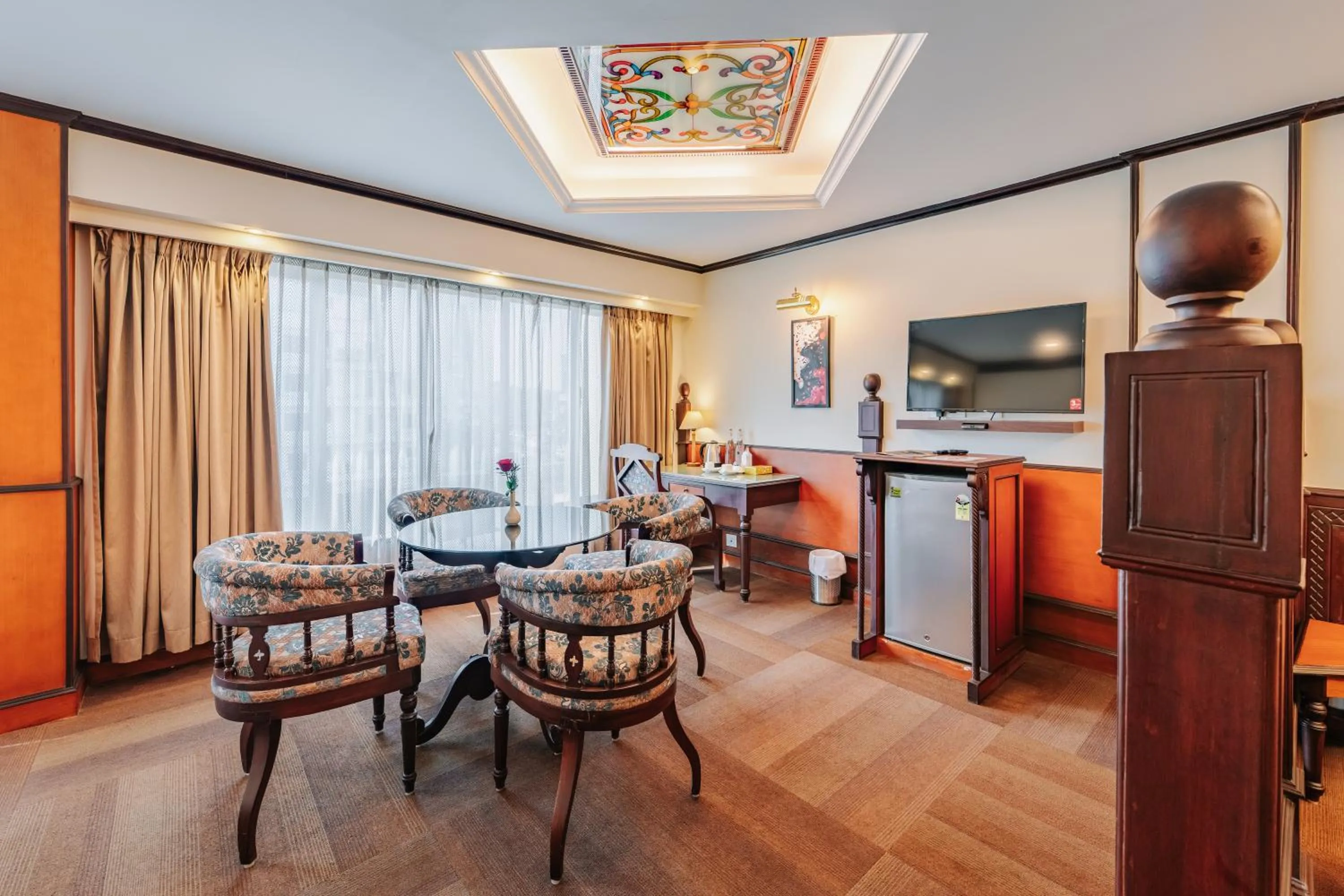 Living room in The Surya, Cochin