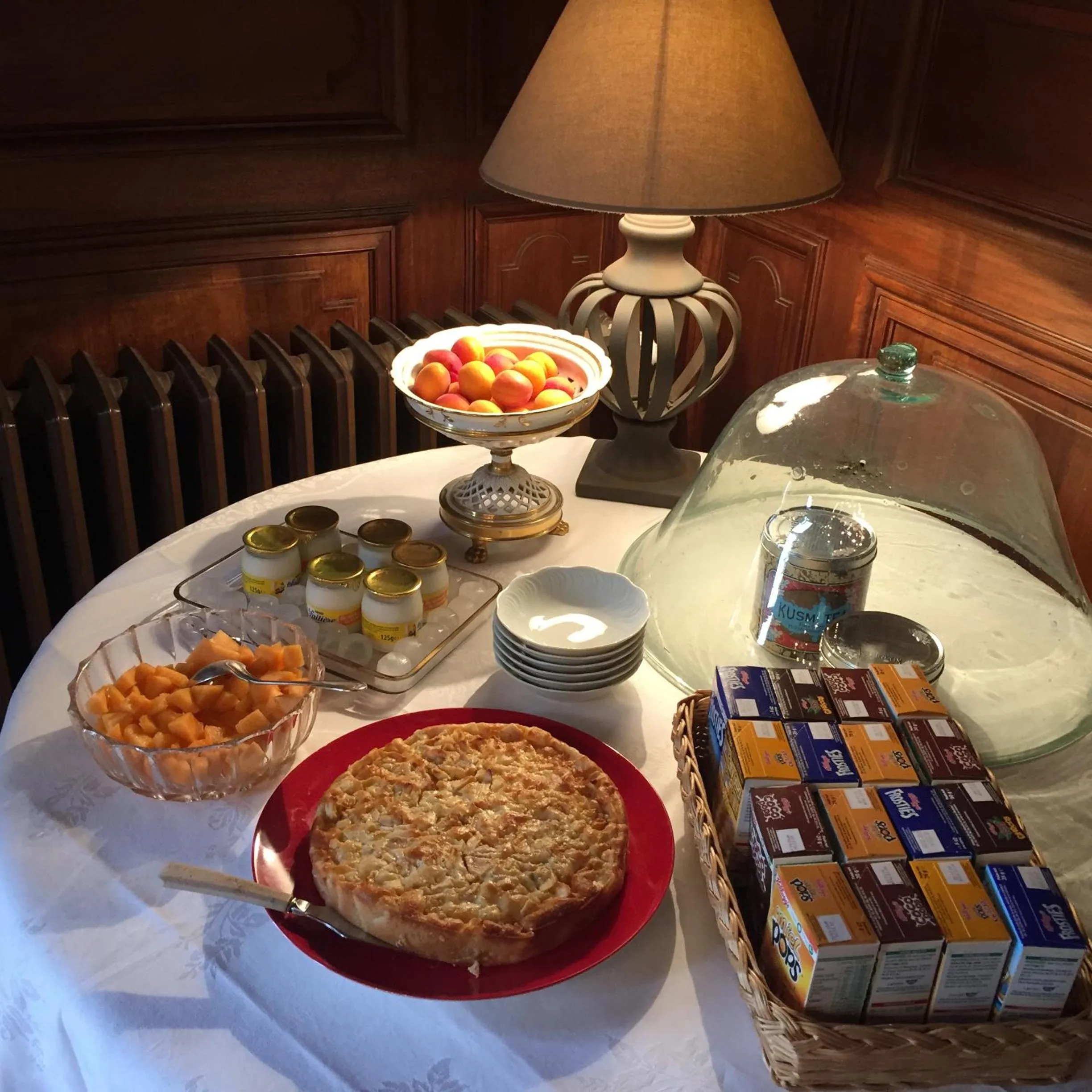 Continental breakfast in Le Manoir de Bénédicte B&B