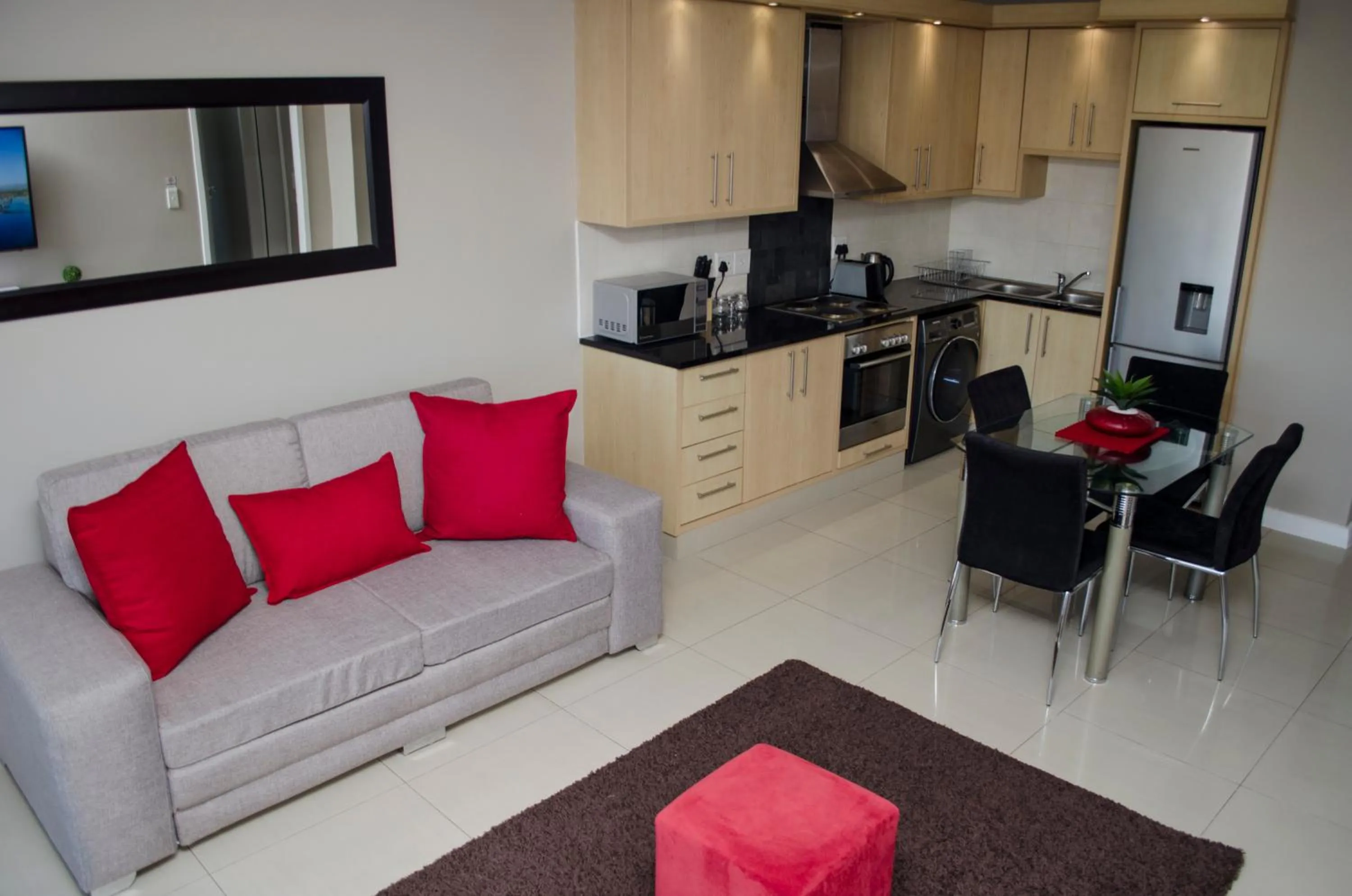 Kitchen or kitchenette in Knightsbridge Luxury Apartments