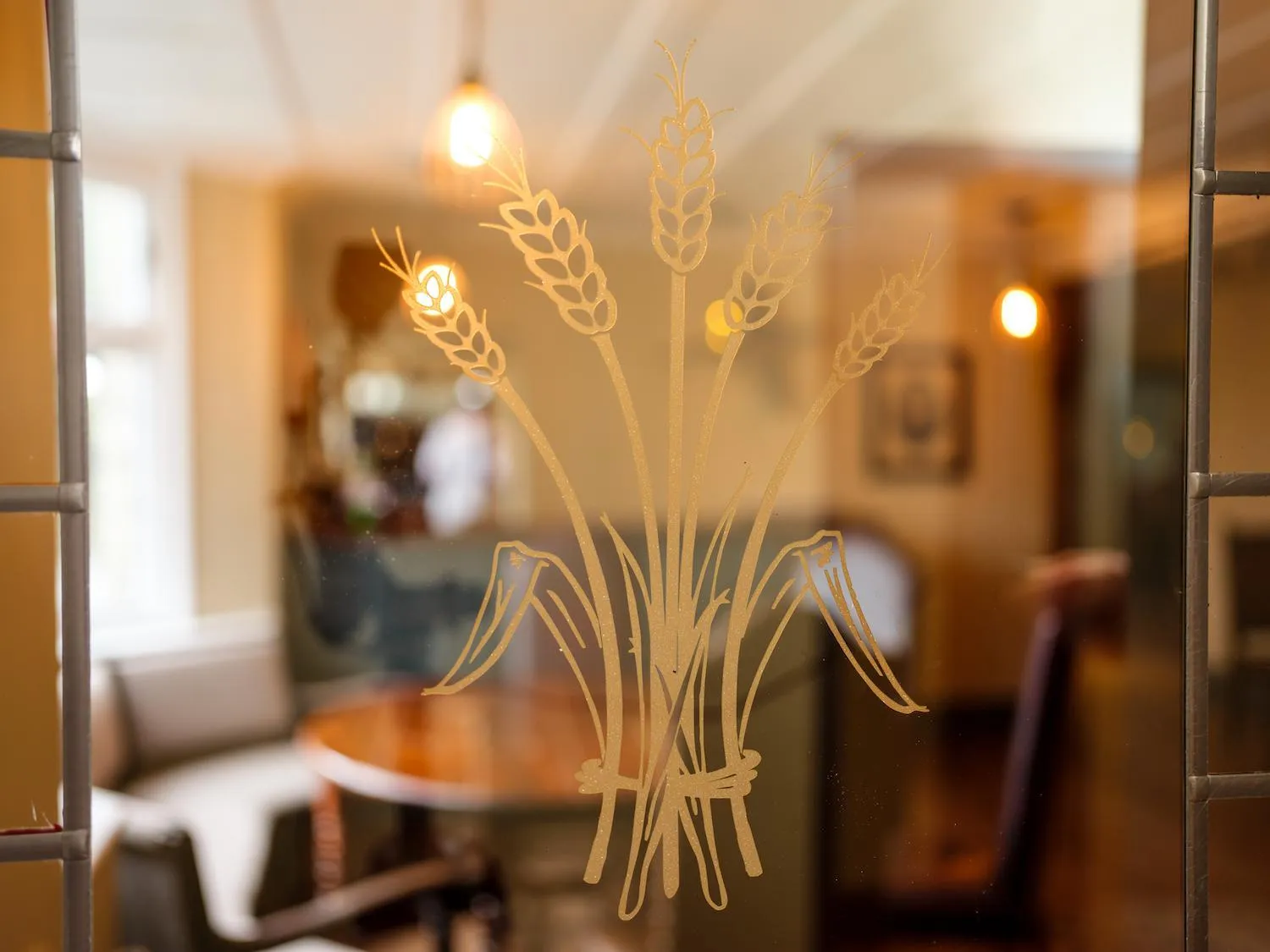 Decorative detail in The Wheatsheaf at Beetham