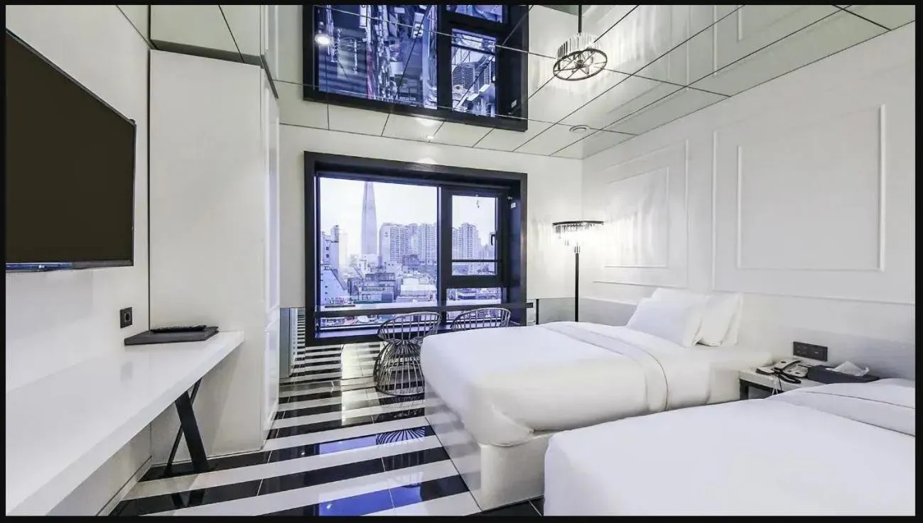 Bed in Hotel Forestar