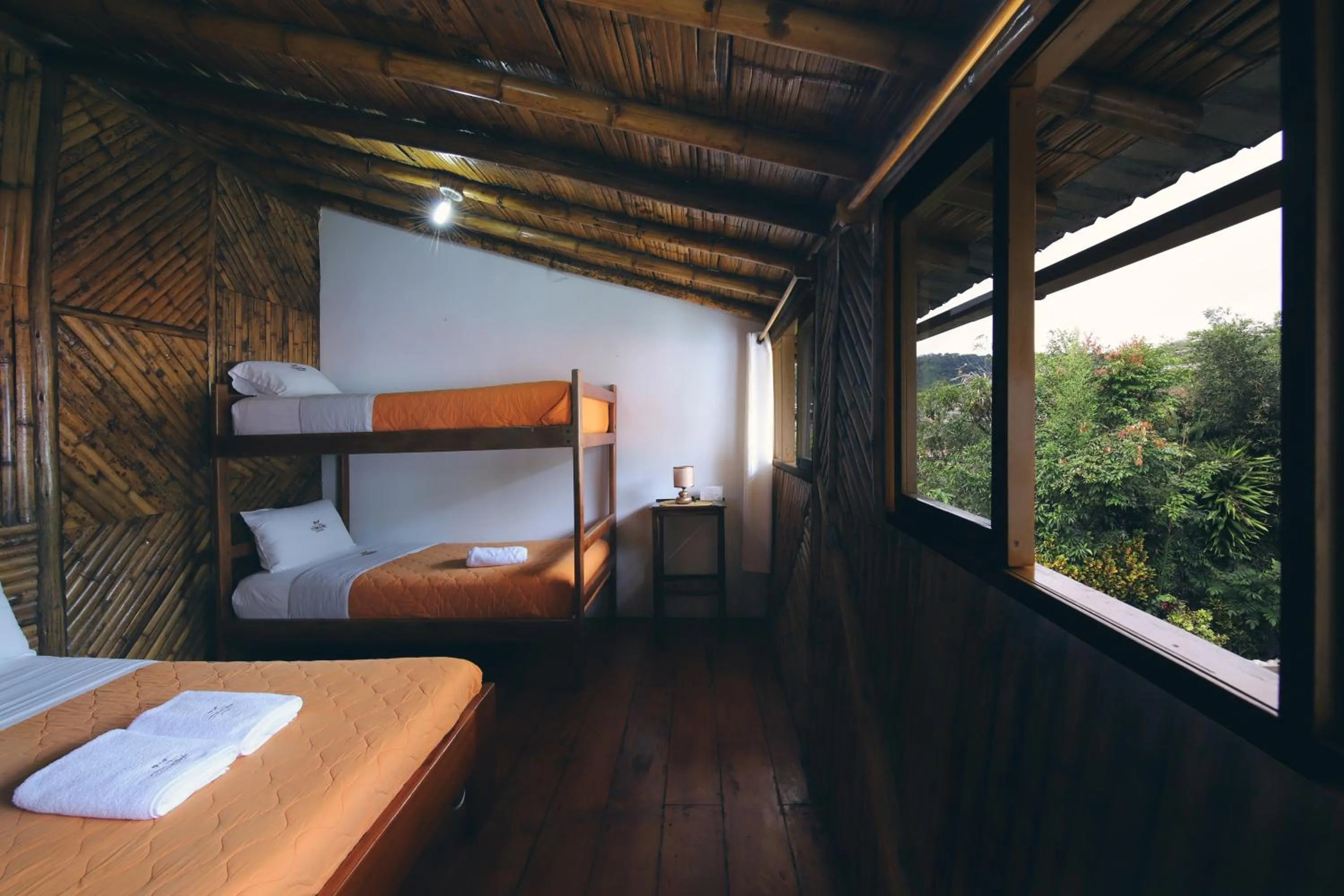 Bed in La Posada de Mindo