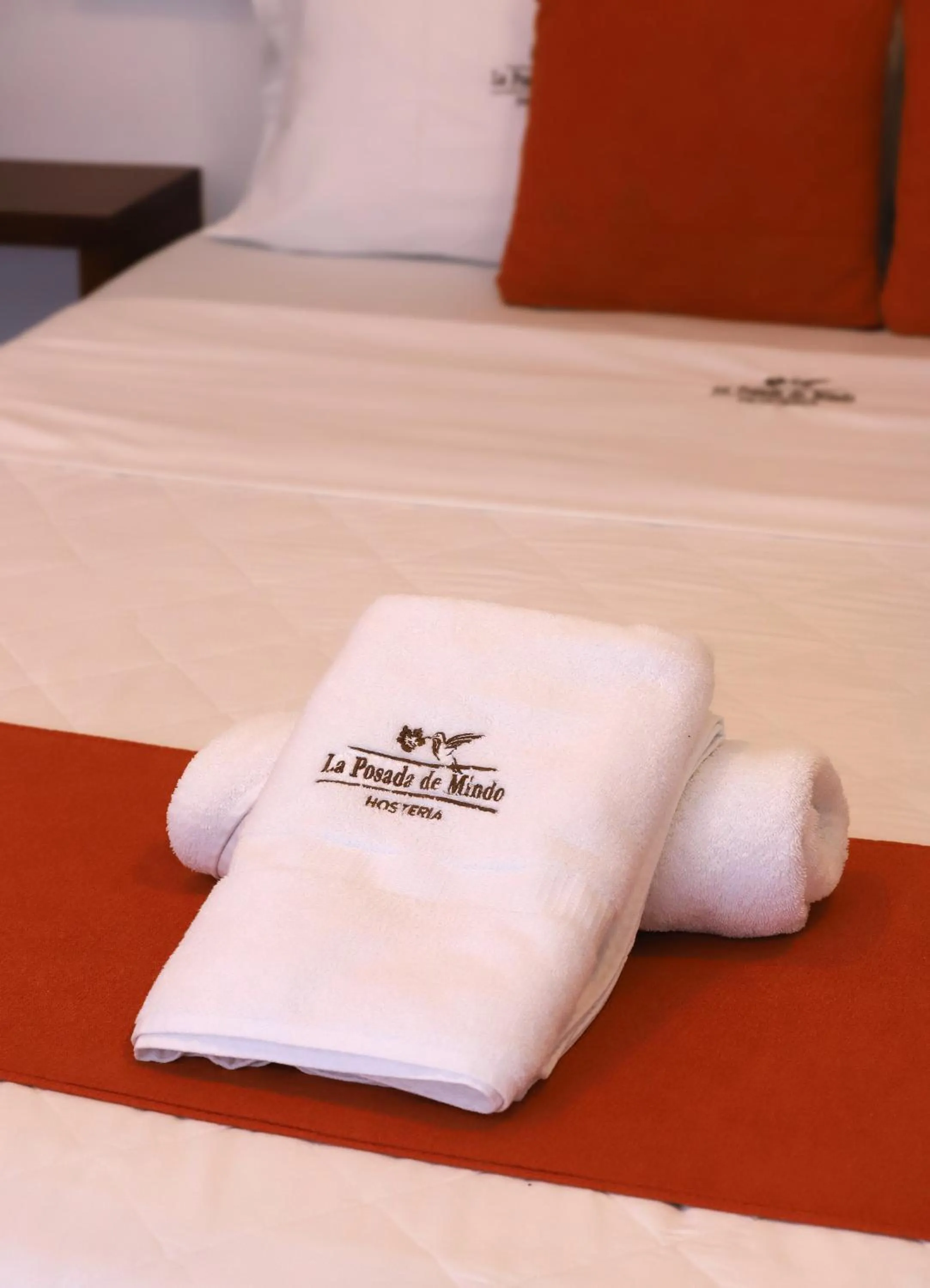 Bed in La Posada de Mindo