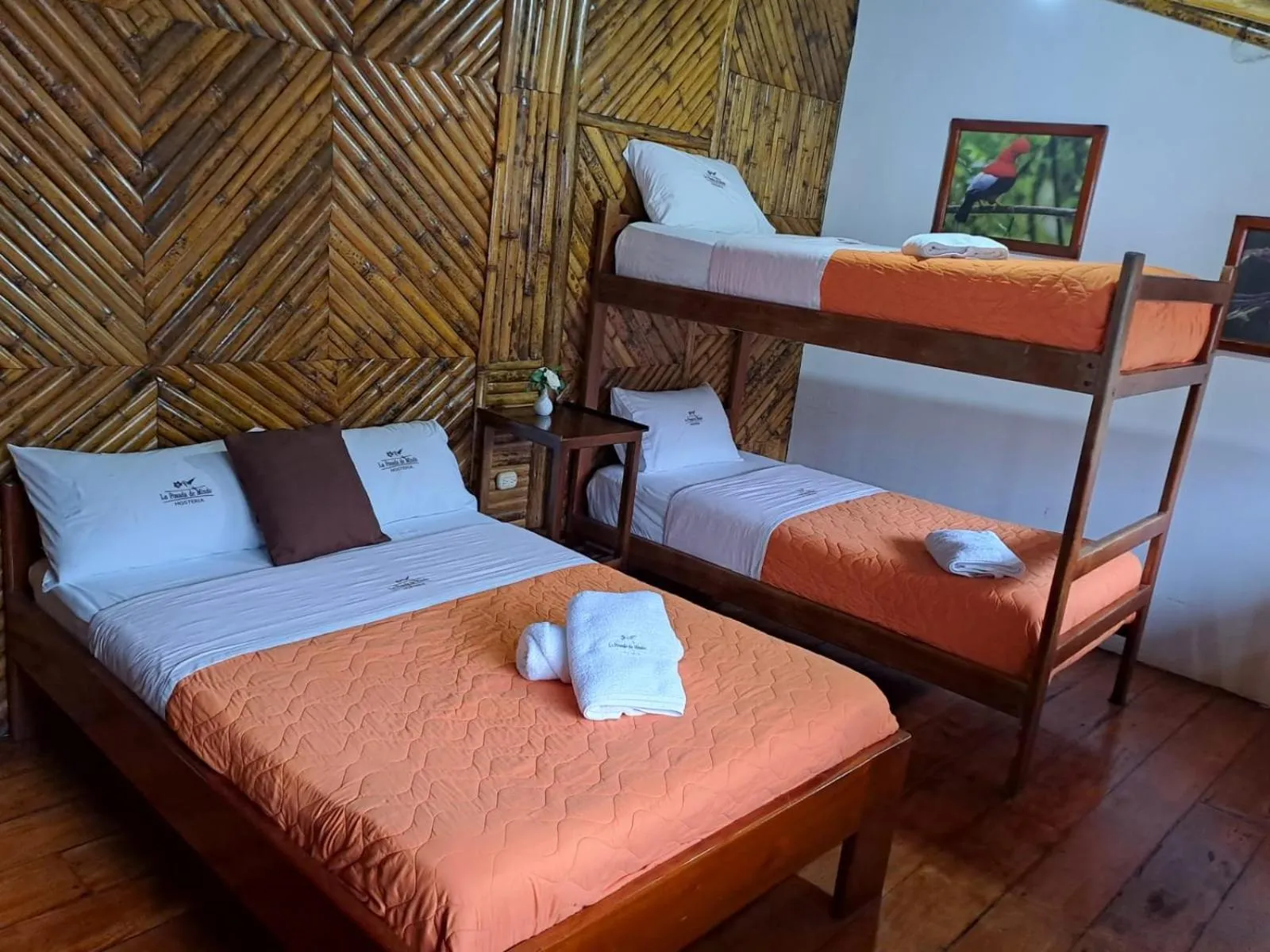 Bed in La Posada de Mindo