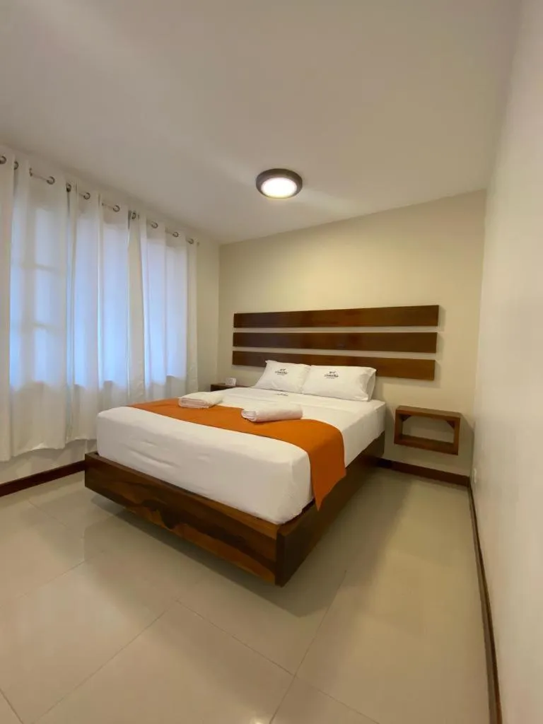 Bed in La Posada de Mindo