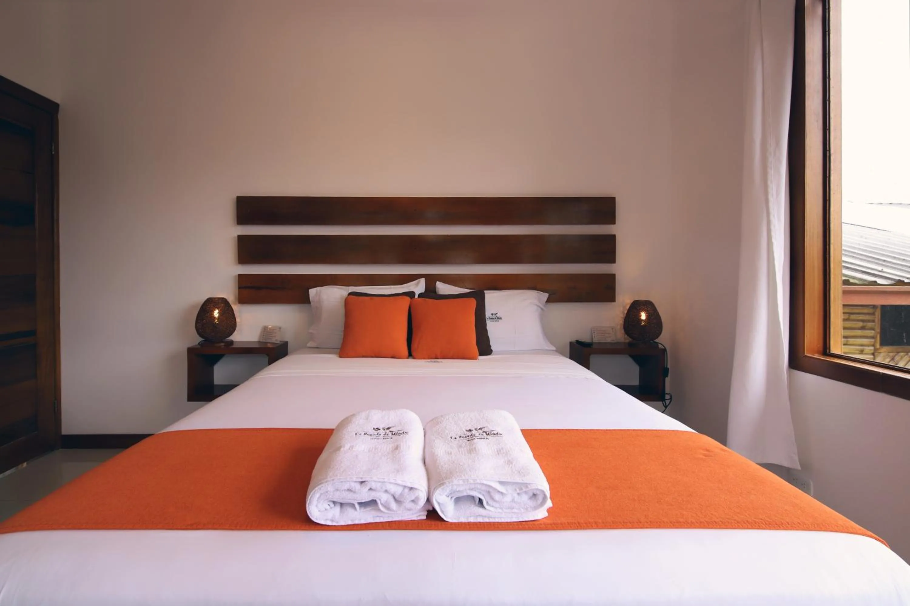 Bed in La Posada de Mindo