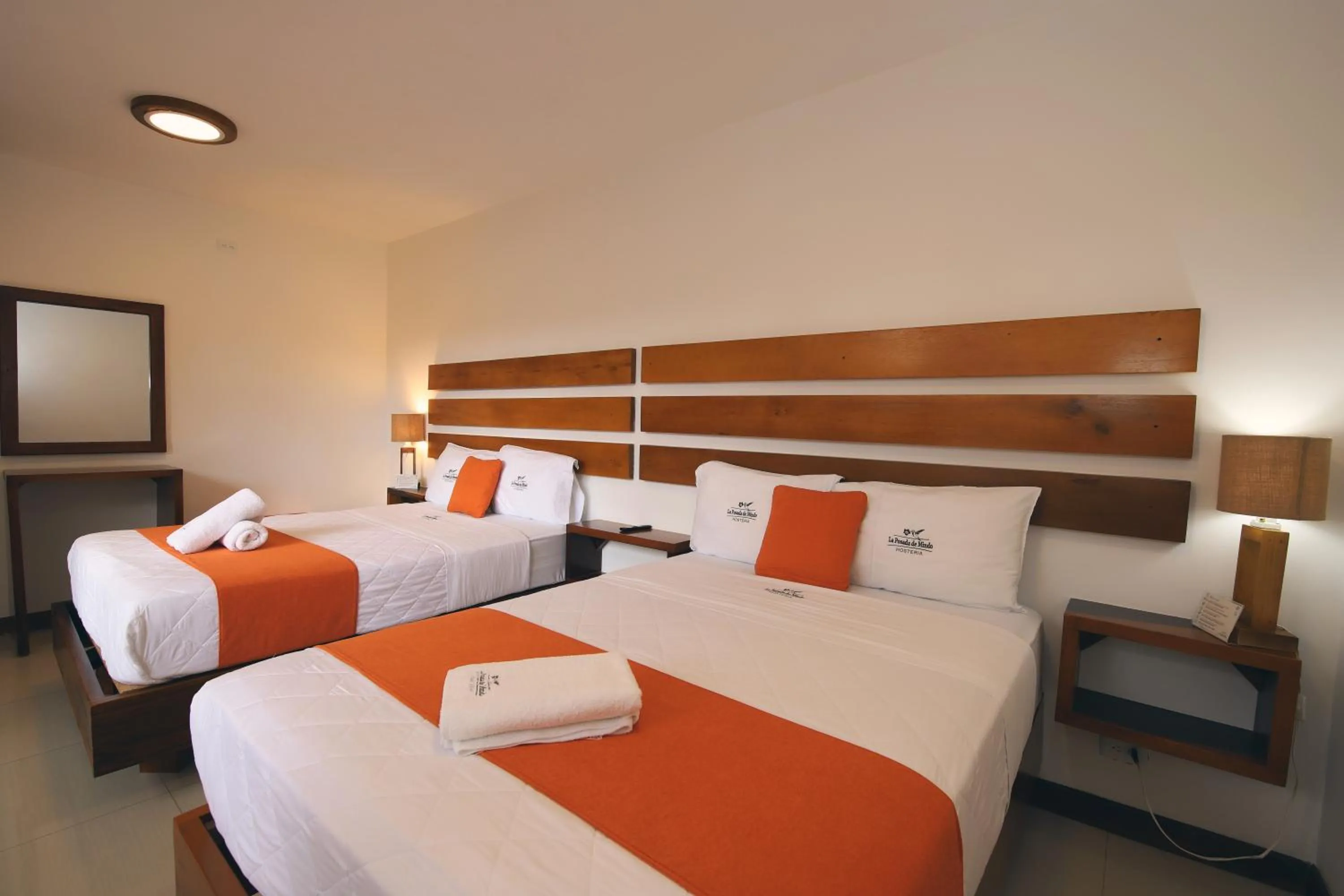 Bed in La Posada de Mindo