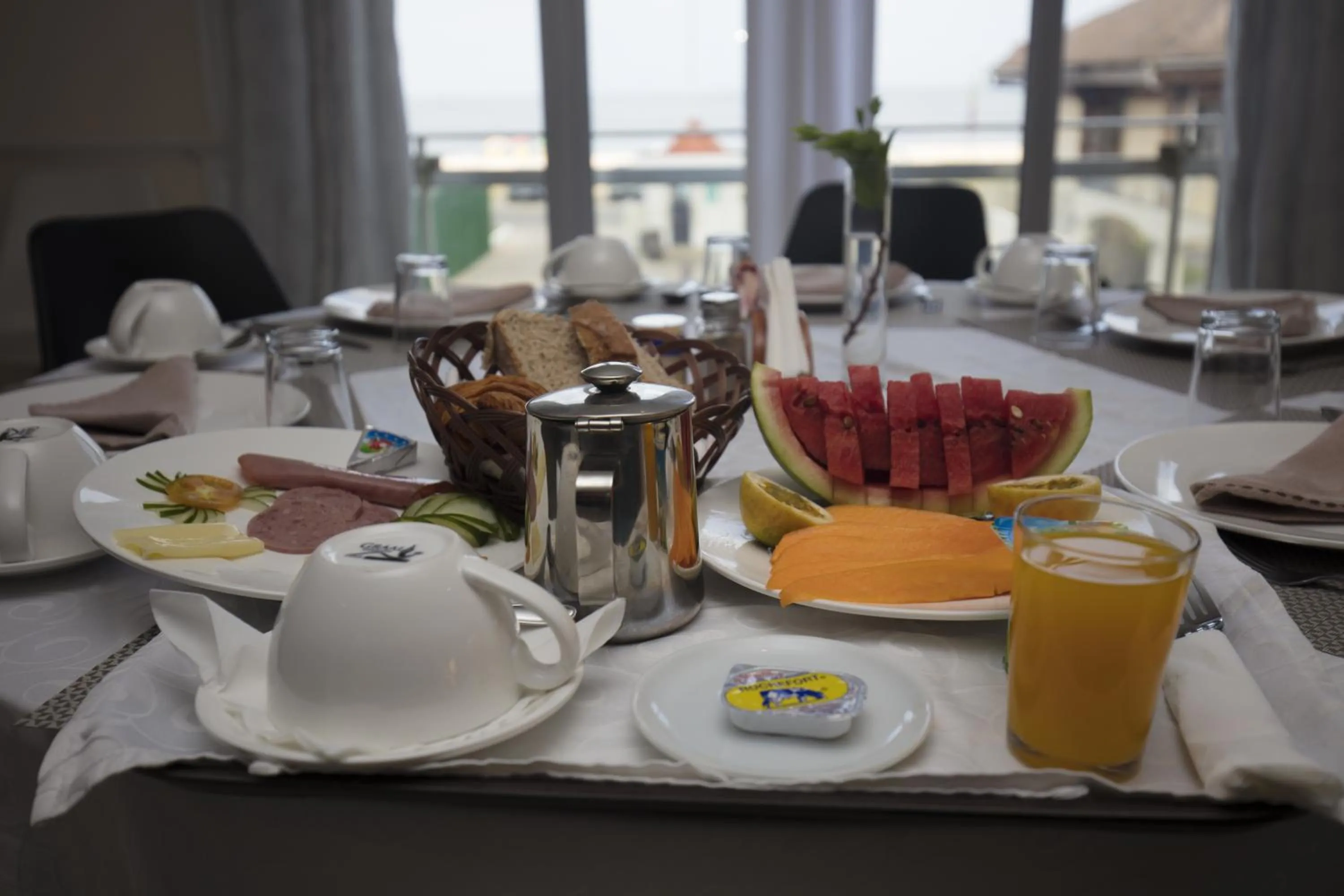 Continental breakfast in Hotel Palm Beach