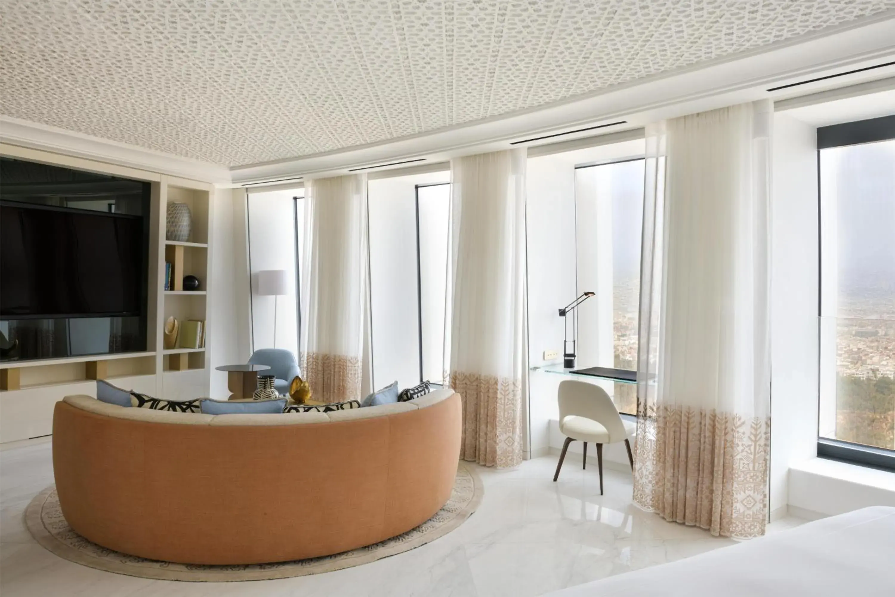 Grand Premier King Room with Panoramic View in Waldorf Astoria Rabat Salé Grand Premier King Room with Panoramic View in Waldorf Astoria Rabat Salé