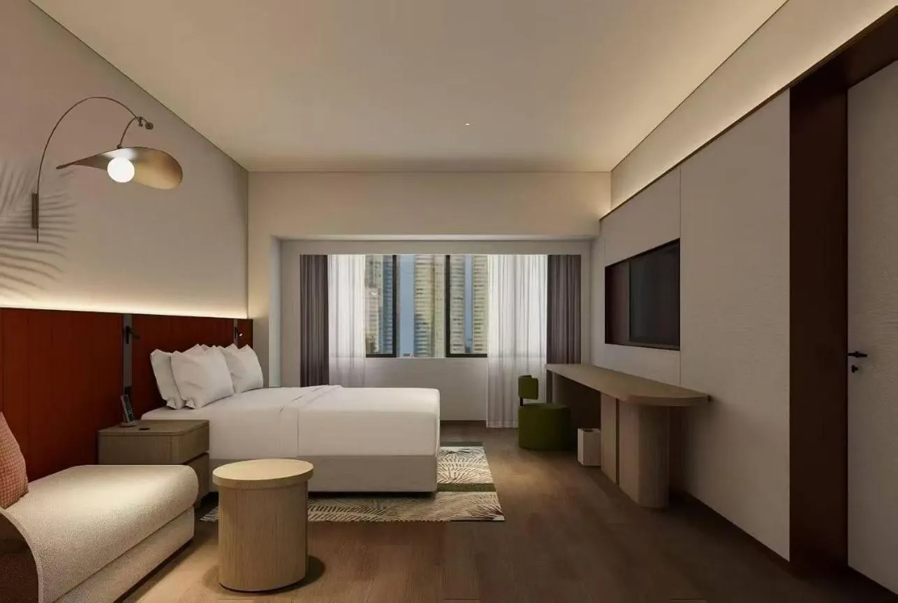 Bed in Hilton Garden Inn Shenzhen Pingshan Chaoshang Plaza