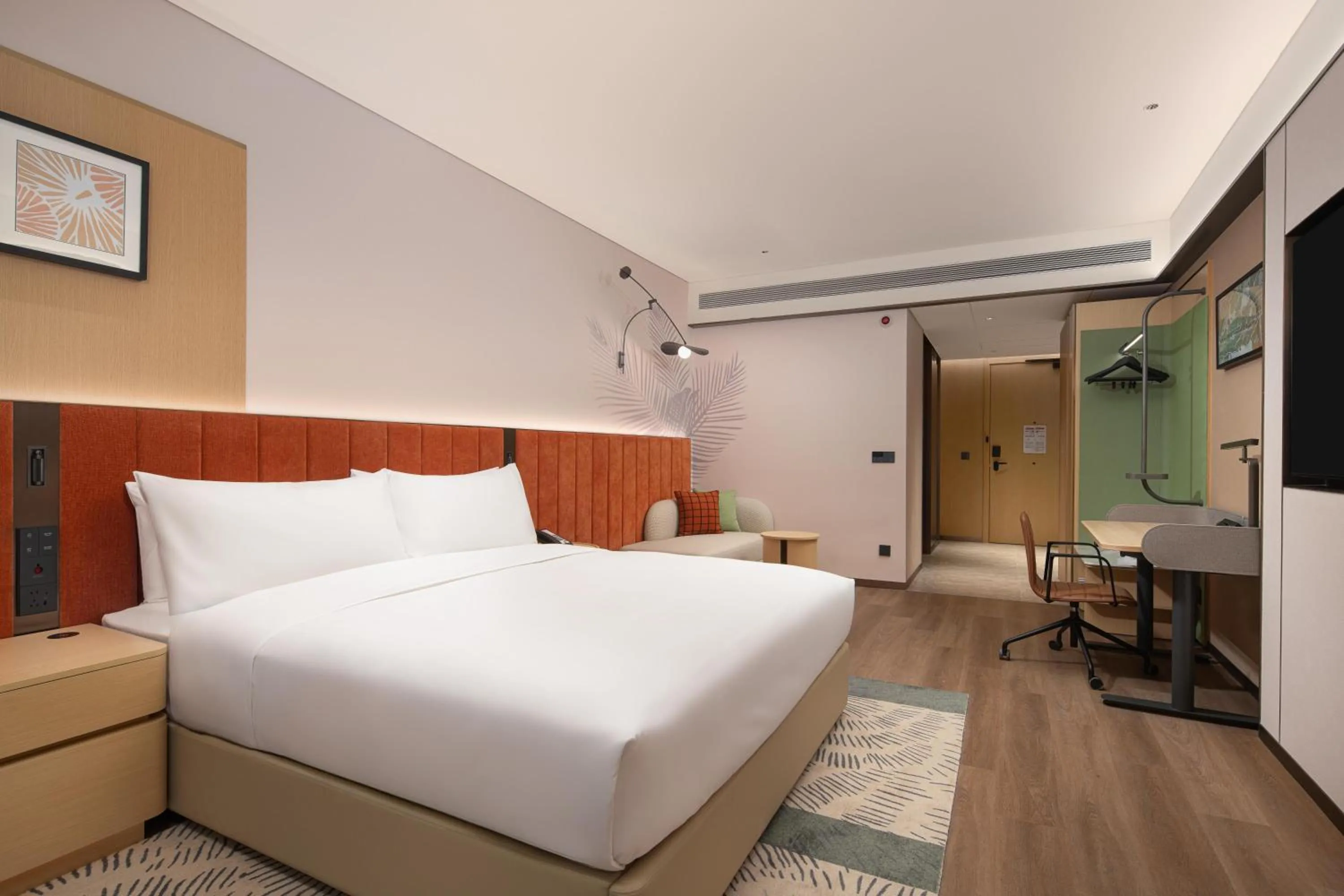 Bed in Hilton Garden Inn Shenzhen Pingshan Chaoshang Plaza