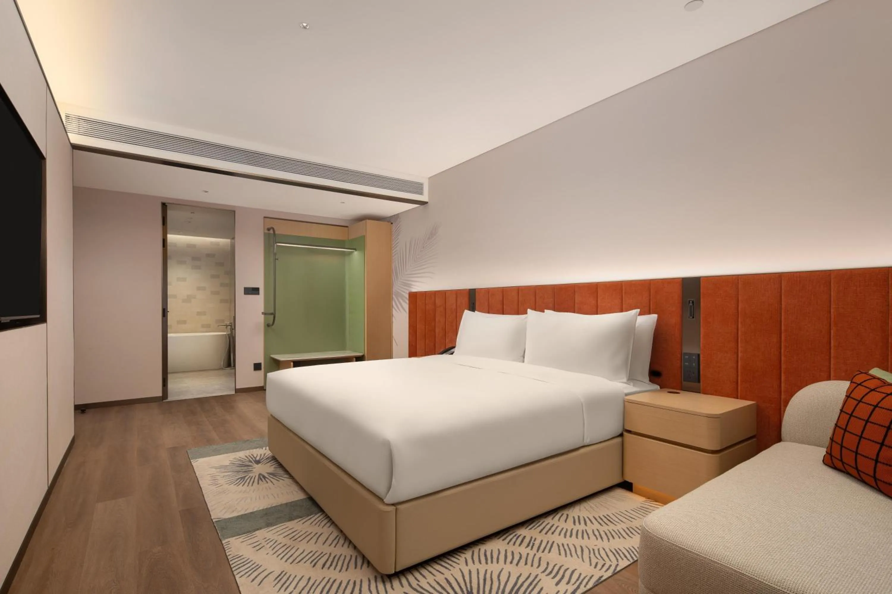 Bed in Hilton Garden Inn Shenzhen Pingshan Chaoshang Plaza