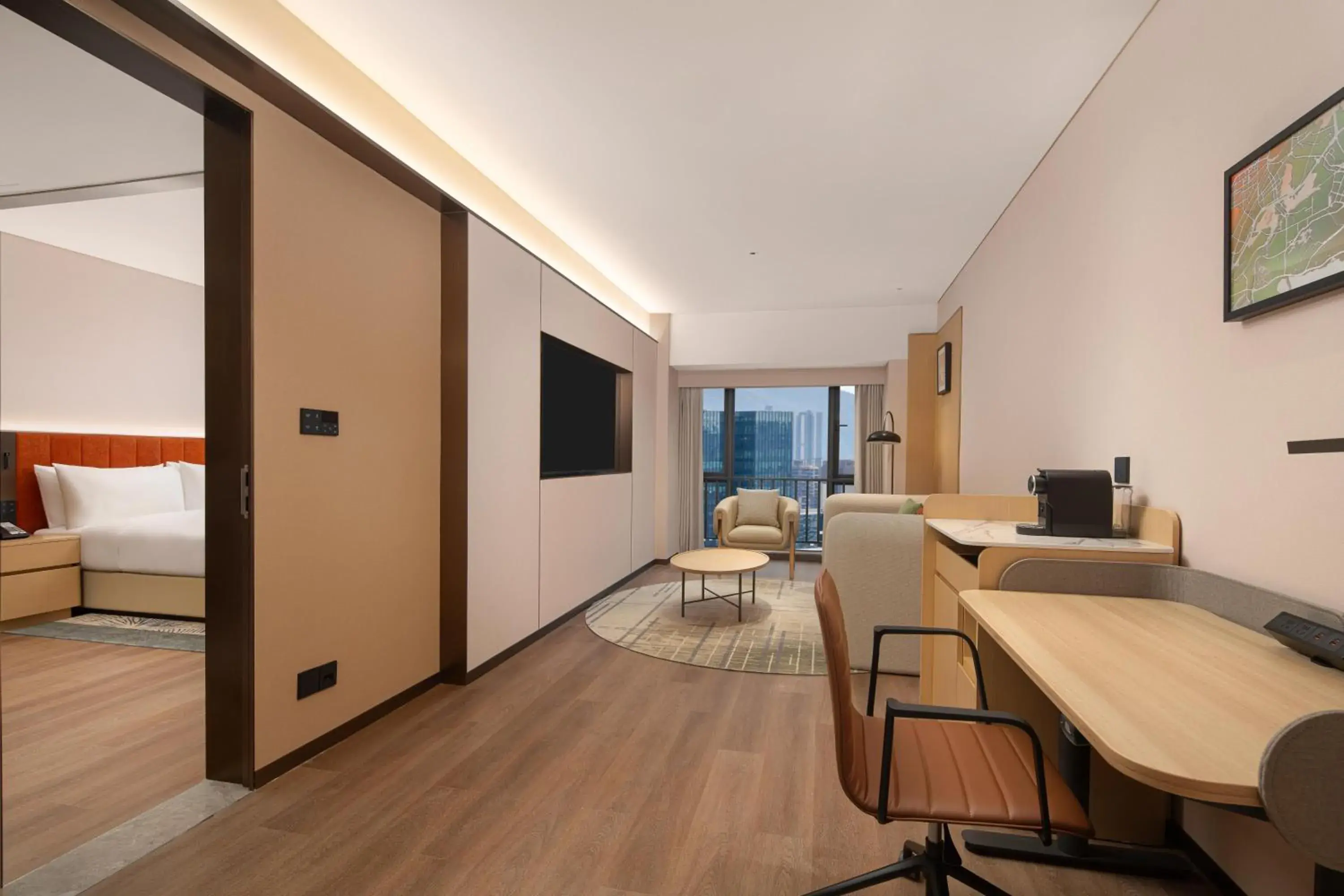 One-Bedroom King Suite in Hilton Garden Inn Shenzhen Pingshan Chaoshang Plaza One-Bedroom King Suite in Hilton Garden Inn Shenzhen Pingshan Chaoshang Plaza