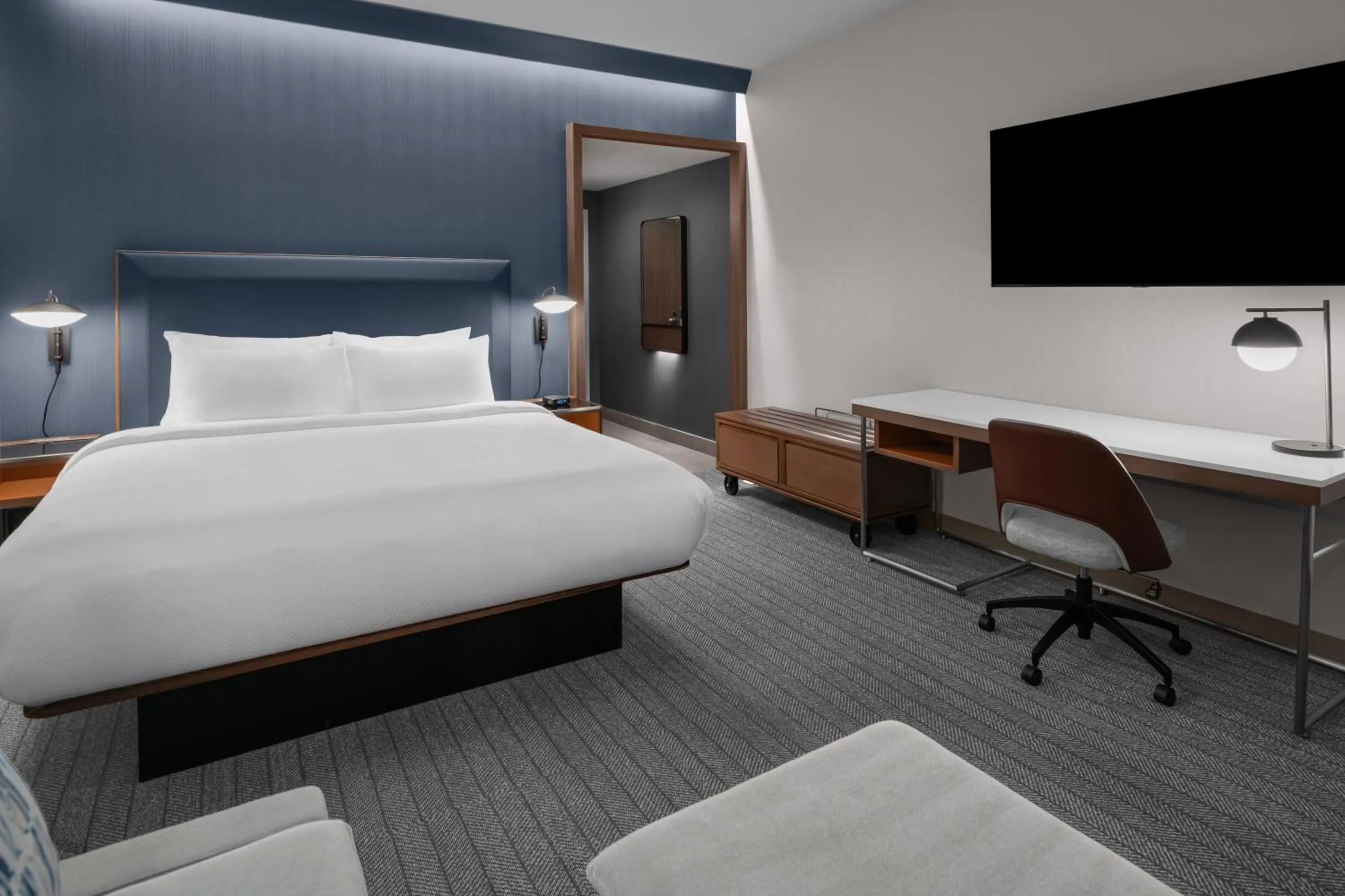 Bed in Courtyard by Marriott Woodland