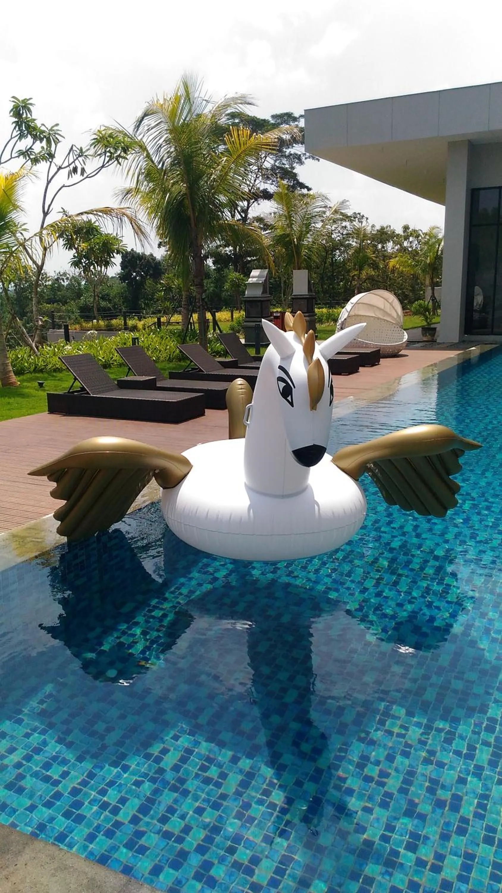 Swimming pool in Harper Purwakarta by ASTON