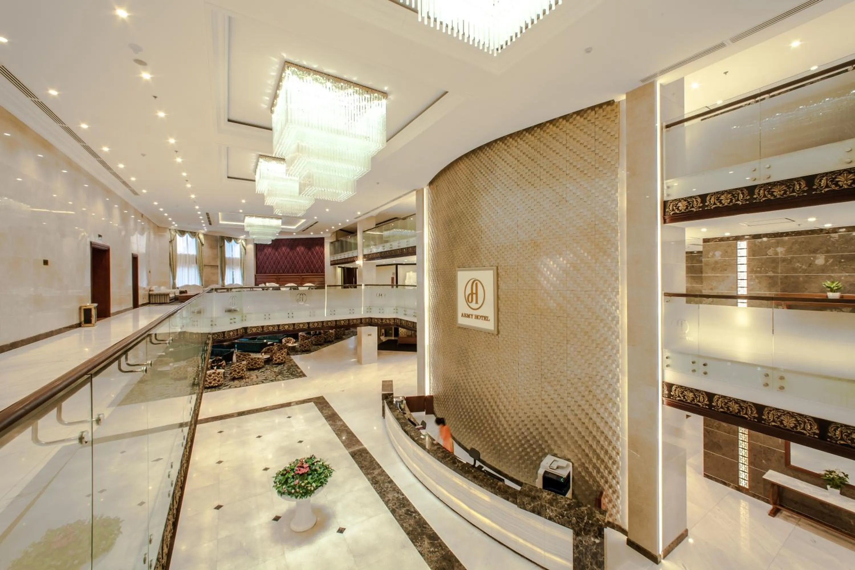 Lobby or reception in Army Hotel