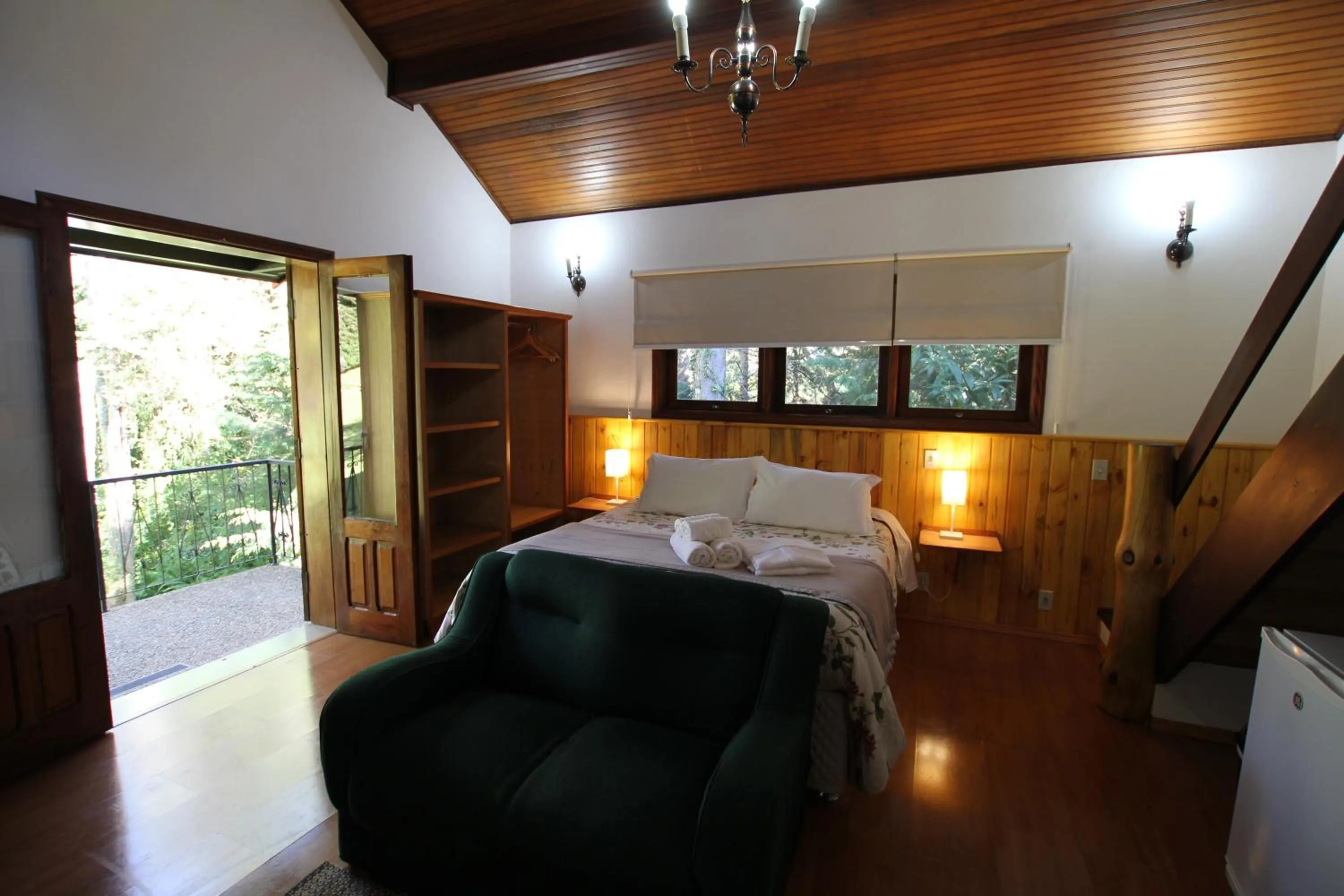 Bed in Pousada Aguia da Montanha