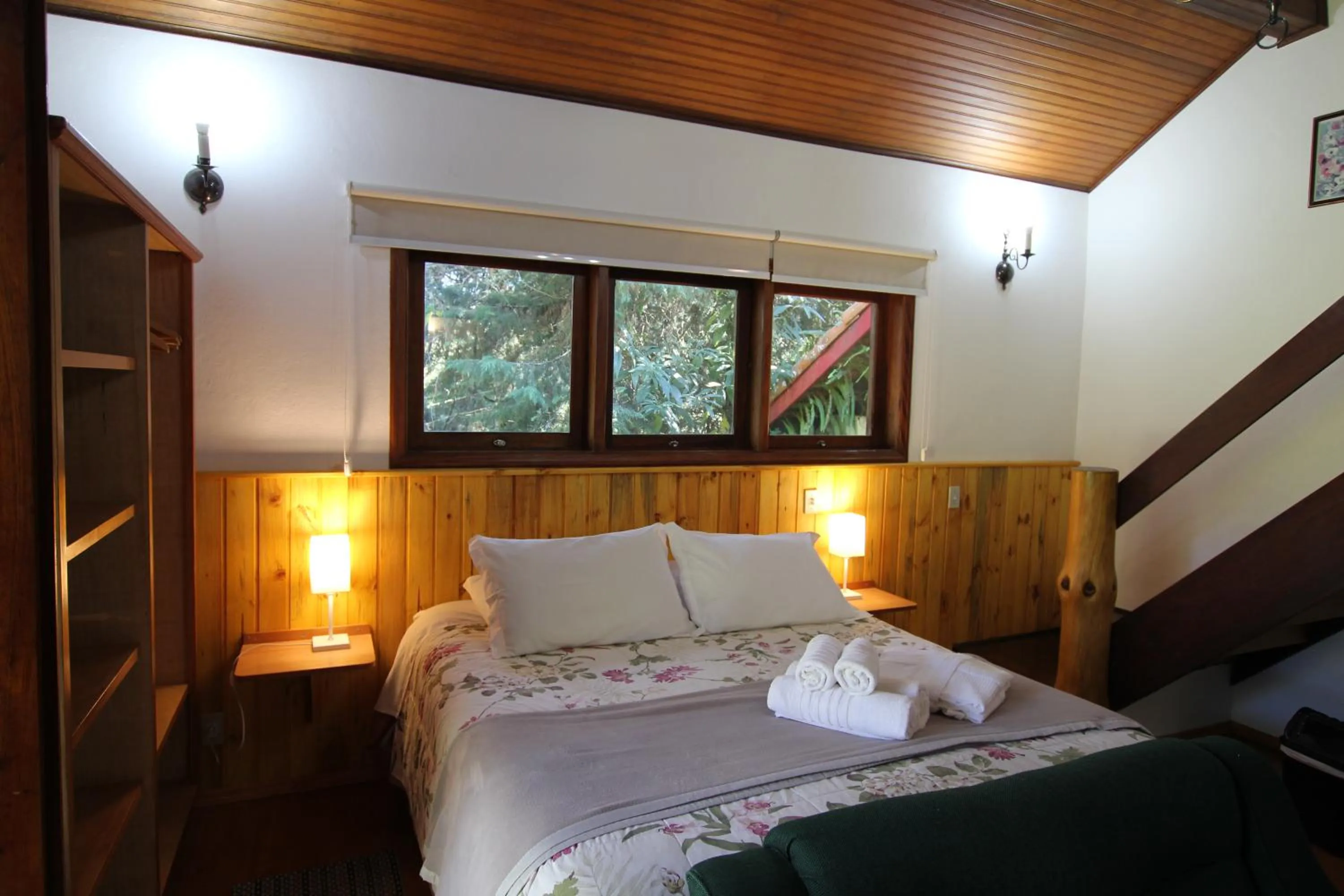 Bed in Pousada Aguia da Montanha