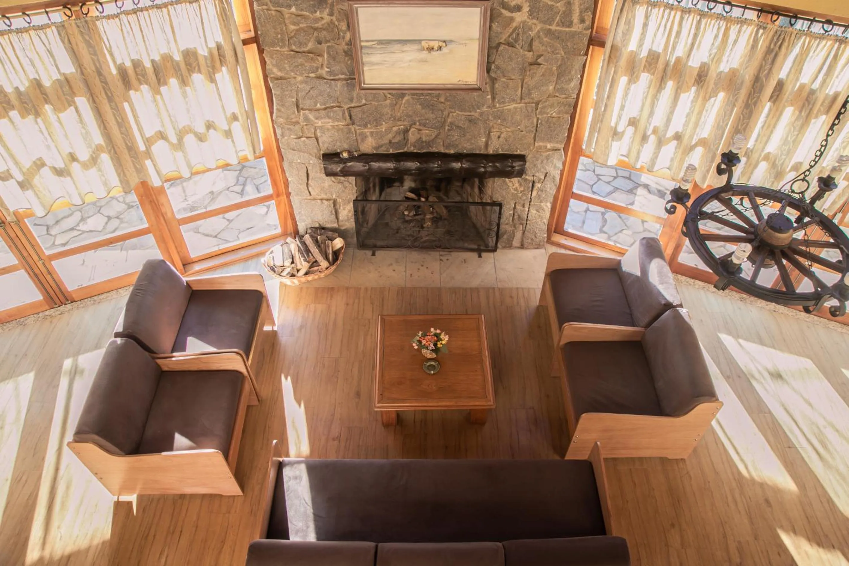 Living room in Pousada Aguia da Montanha