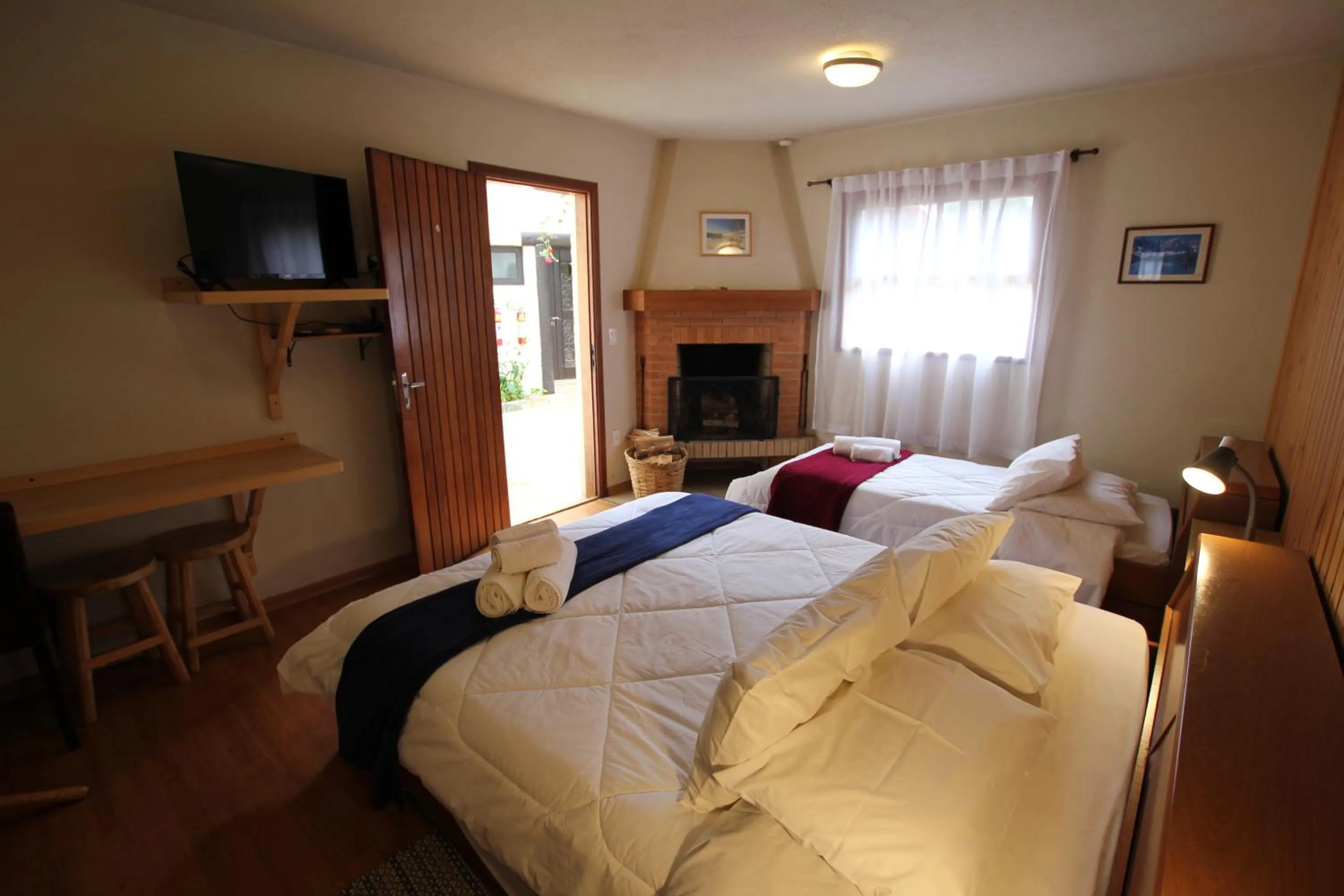 Bed in Pousada Aguia da Montanha