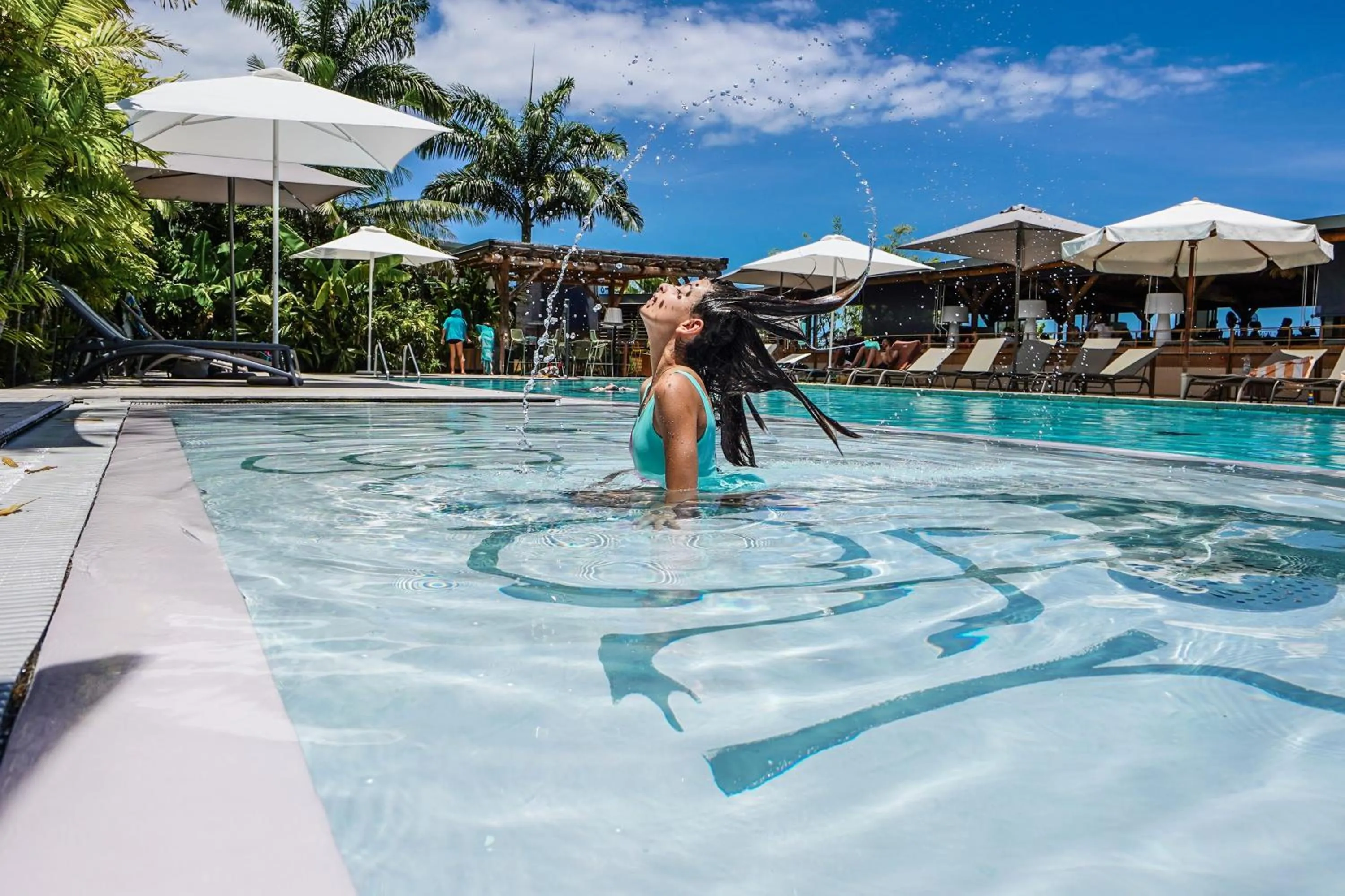 Swimming pool in Dina Morgabine Saint Gilles