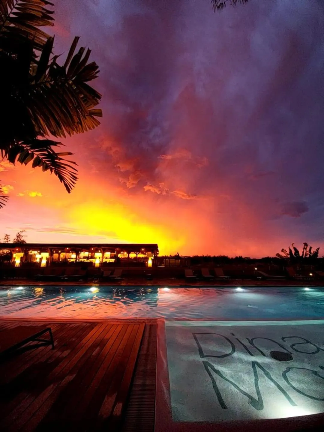 Swimming pool in Dina Morgabine Saint Gilles