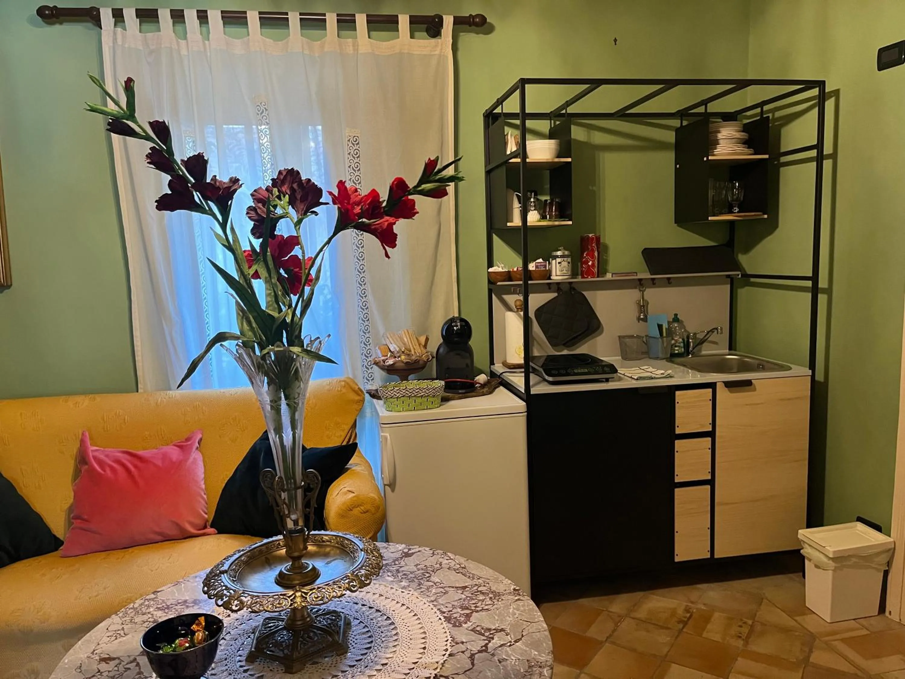 Kitchen or kitchenette in Palazzo Cutrufelli