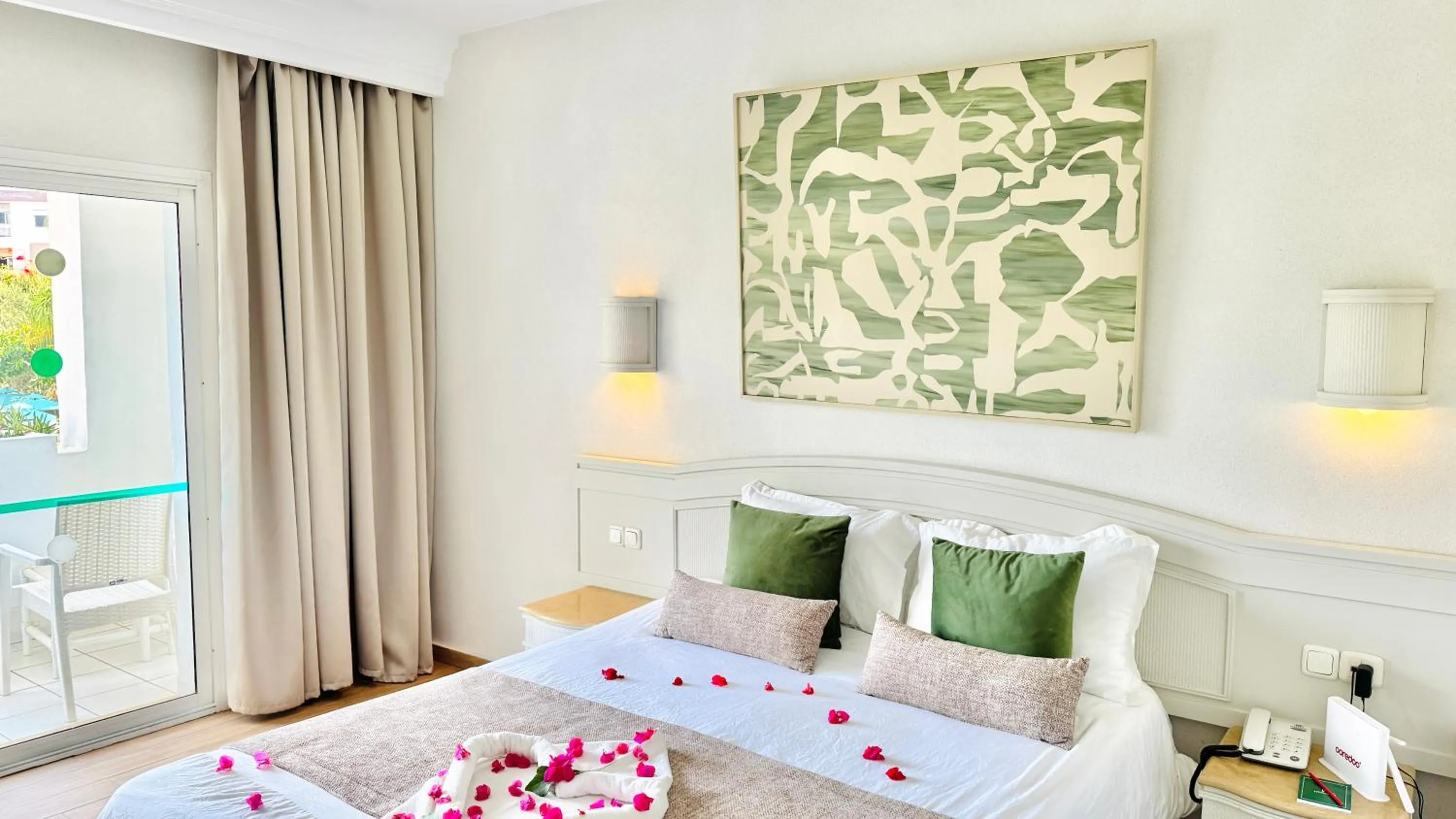 Bed in Hammamet Garden Resort and Spa