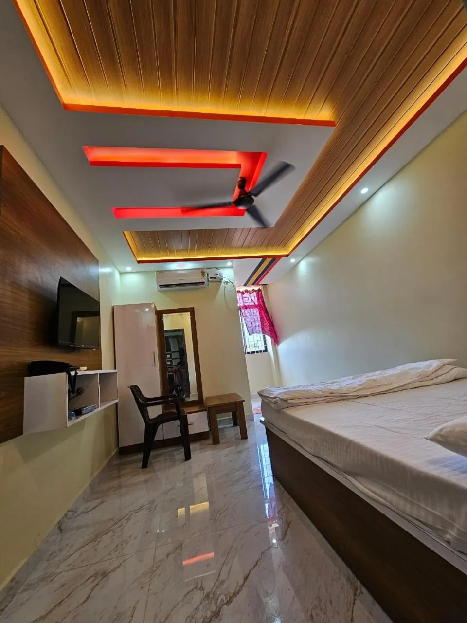 Bed in Ashwini Hotel And Lodging