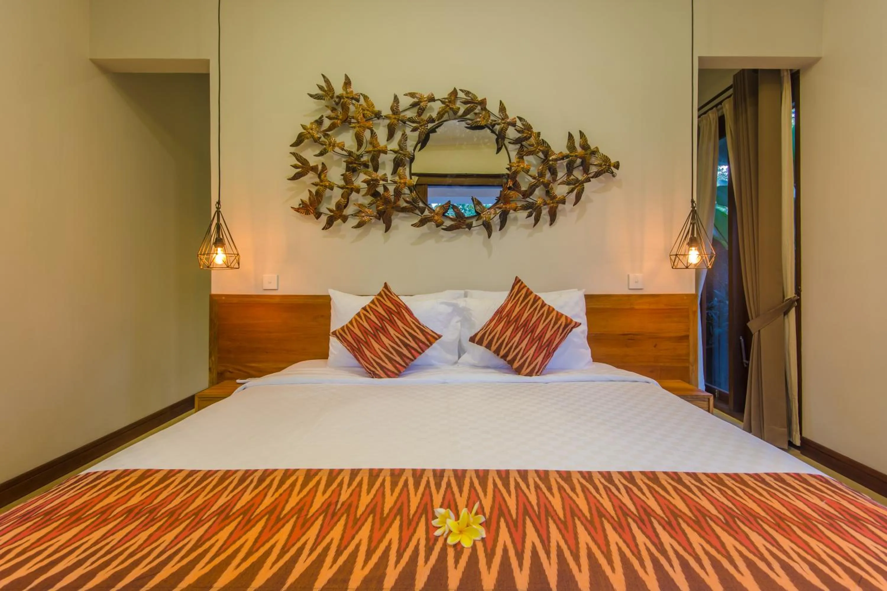 Bed in La-Meli Villas Ubud