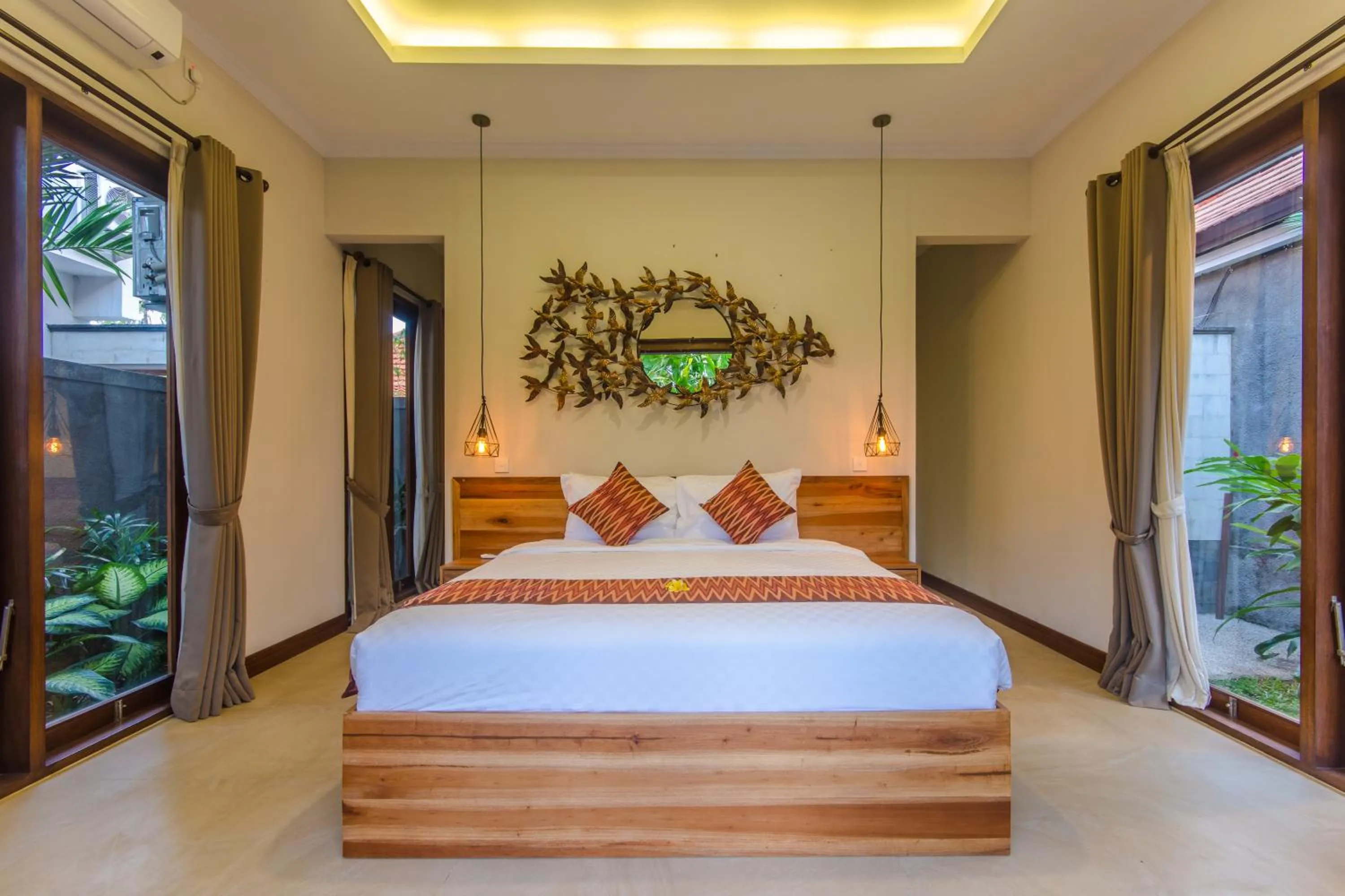 Bed in La-Meli Villas Ubud