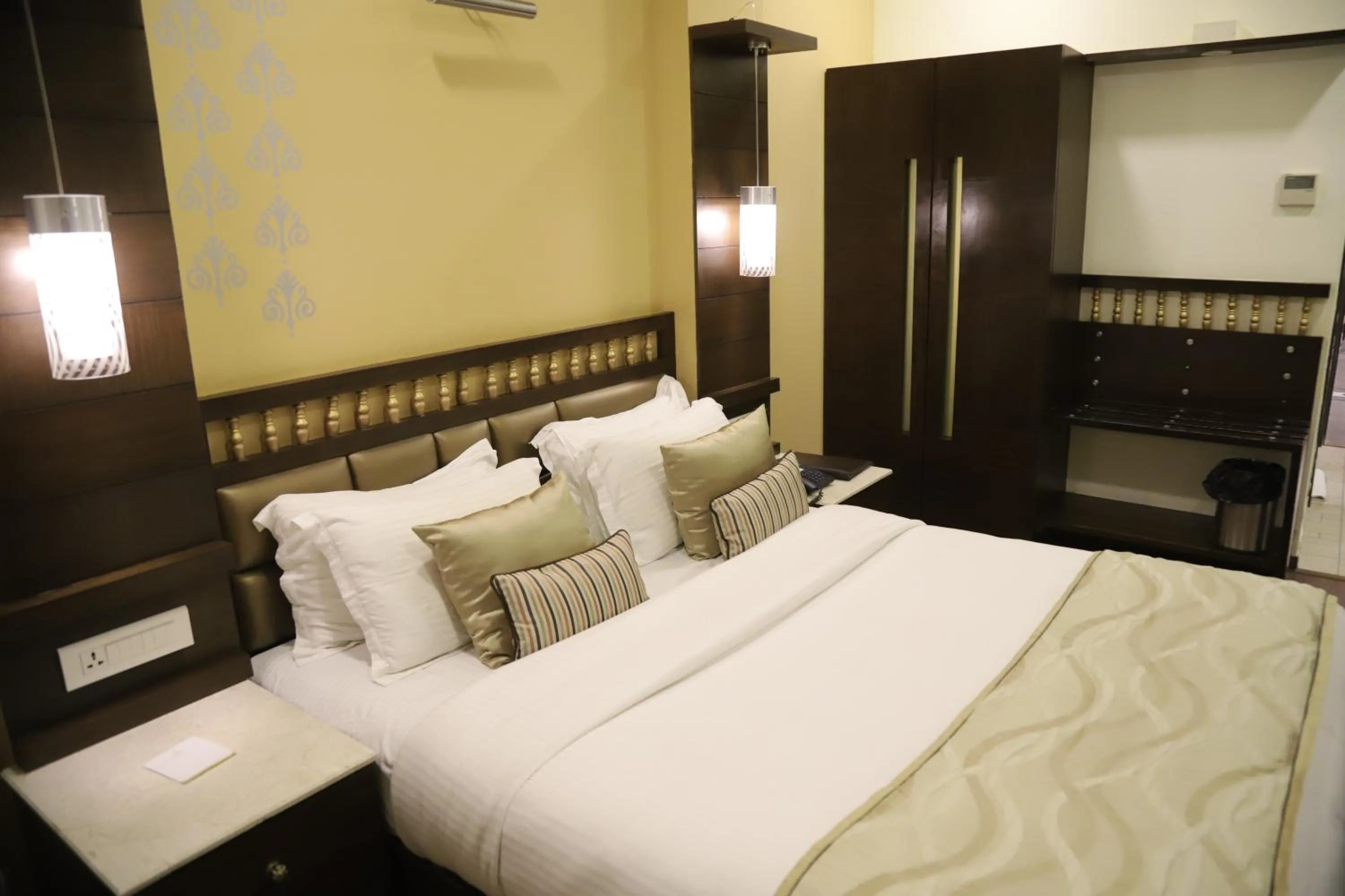 Bed in The Gandhi International