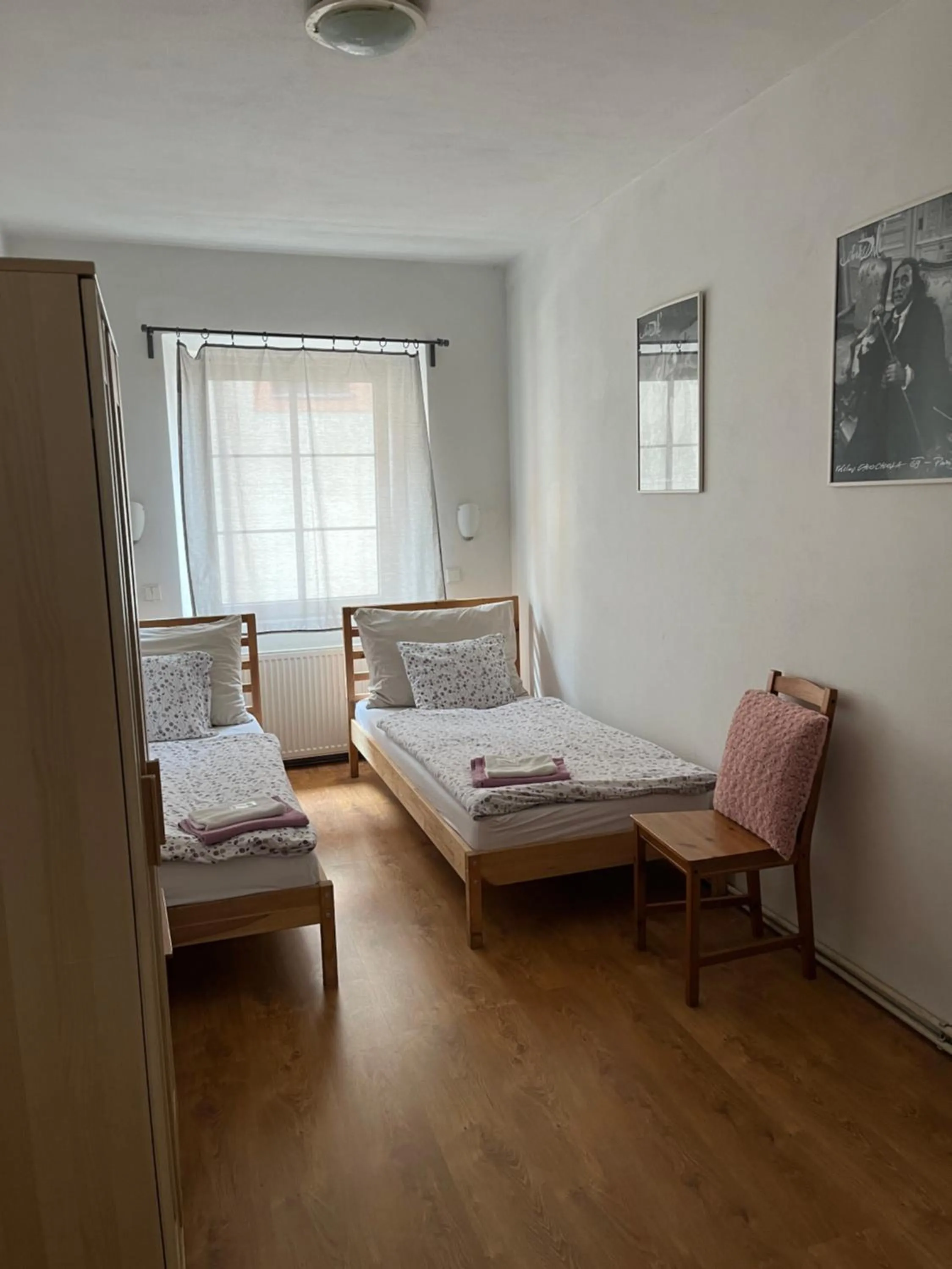 Bedroom, Bed in Apartment Zámecká
