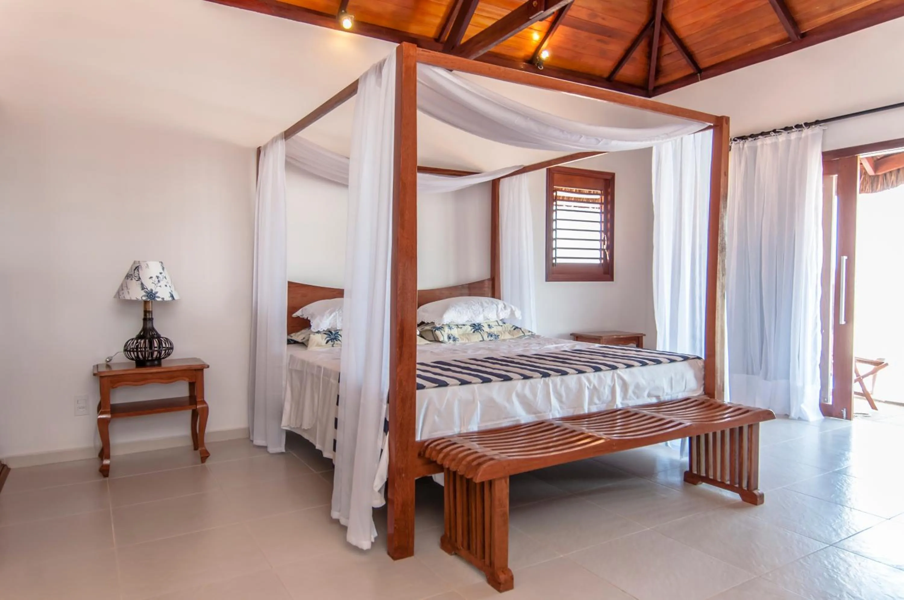 Bed in Pousada Spa dos Amores