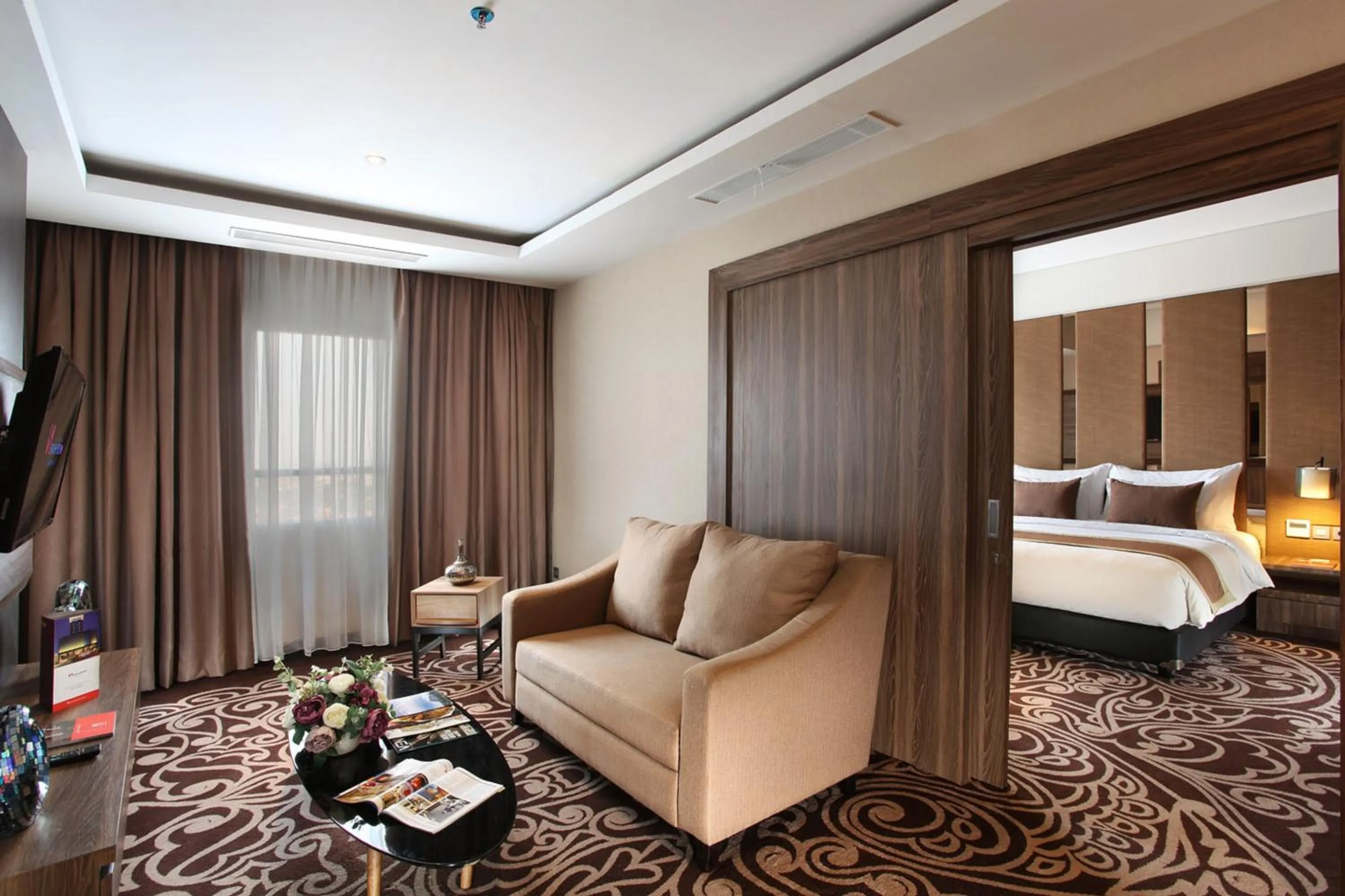Living room, Bed in Swiss-Belinn Karawang