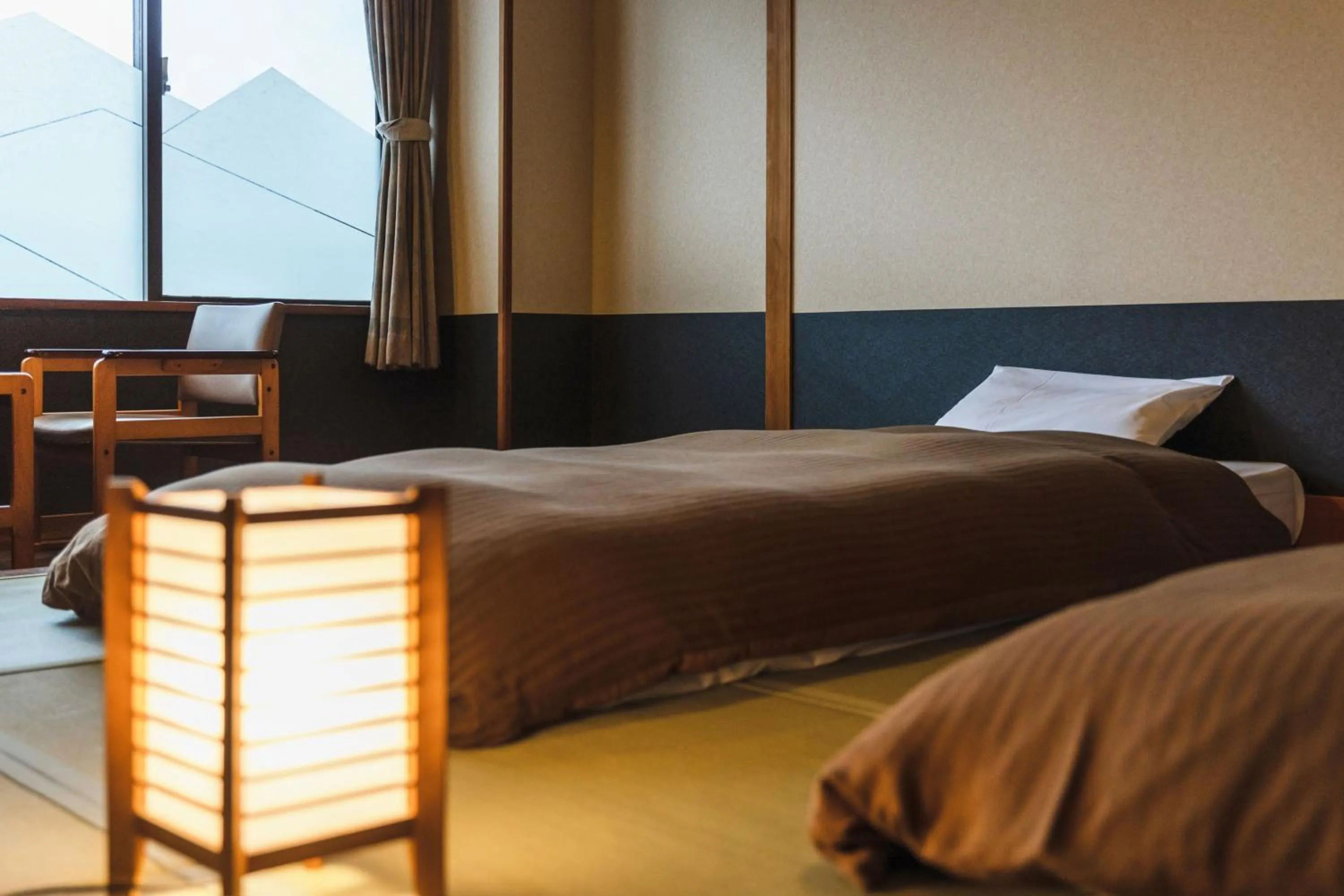 Bed in Takamiya Bettei Kuon