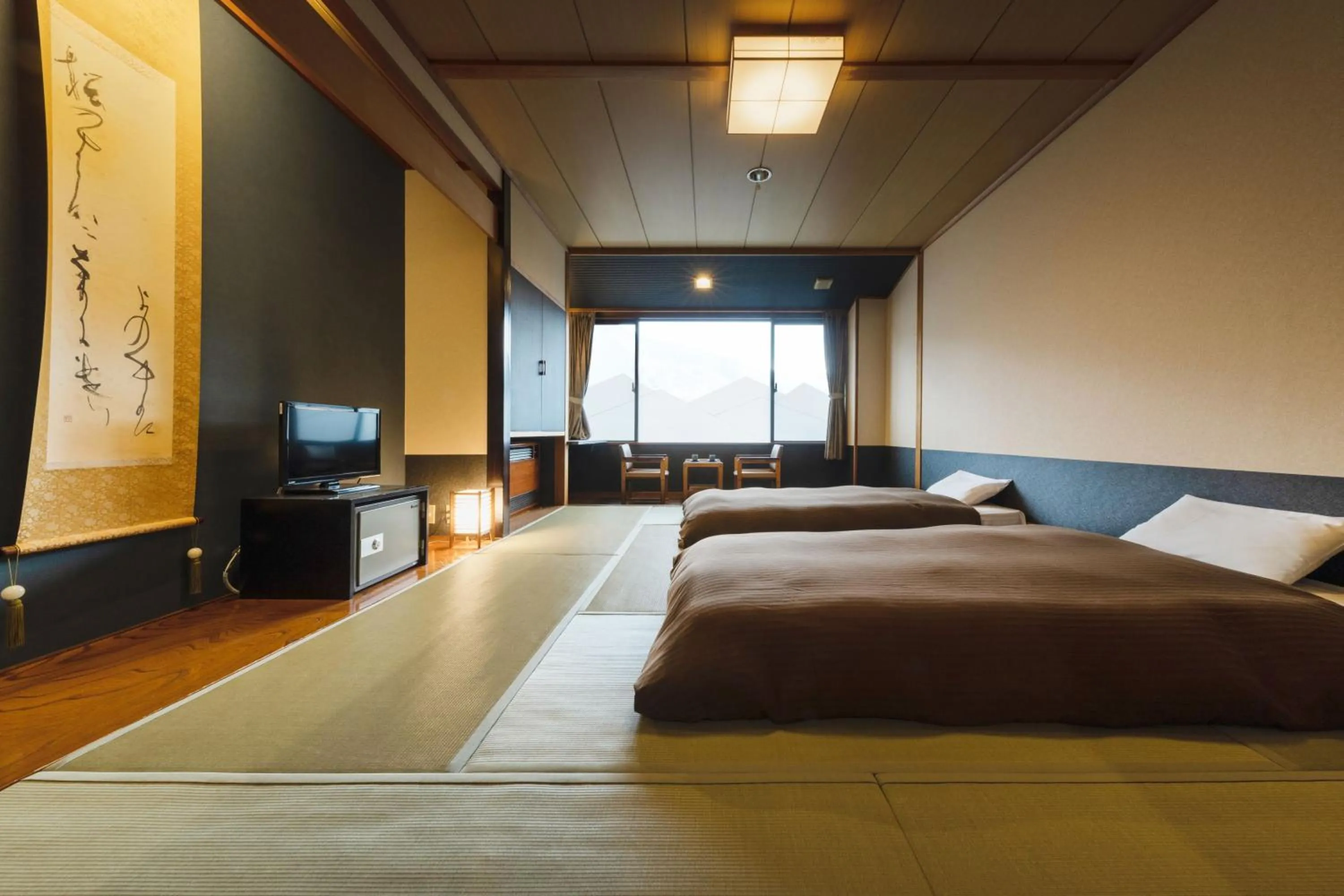 Bed in Takamiya Bettei Kuon
