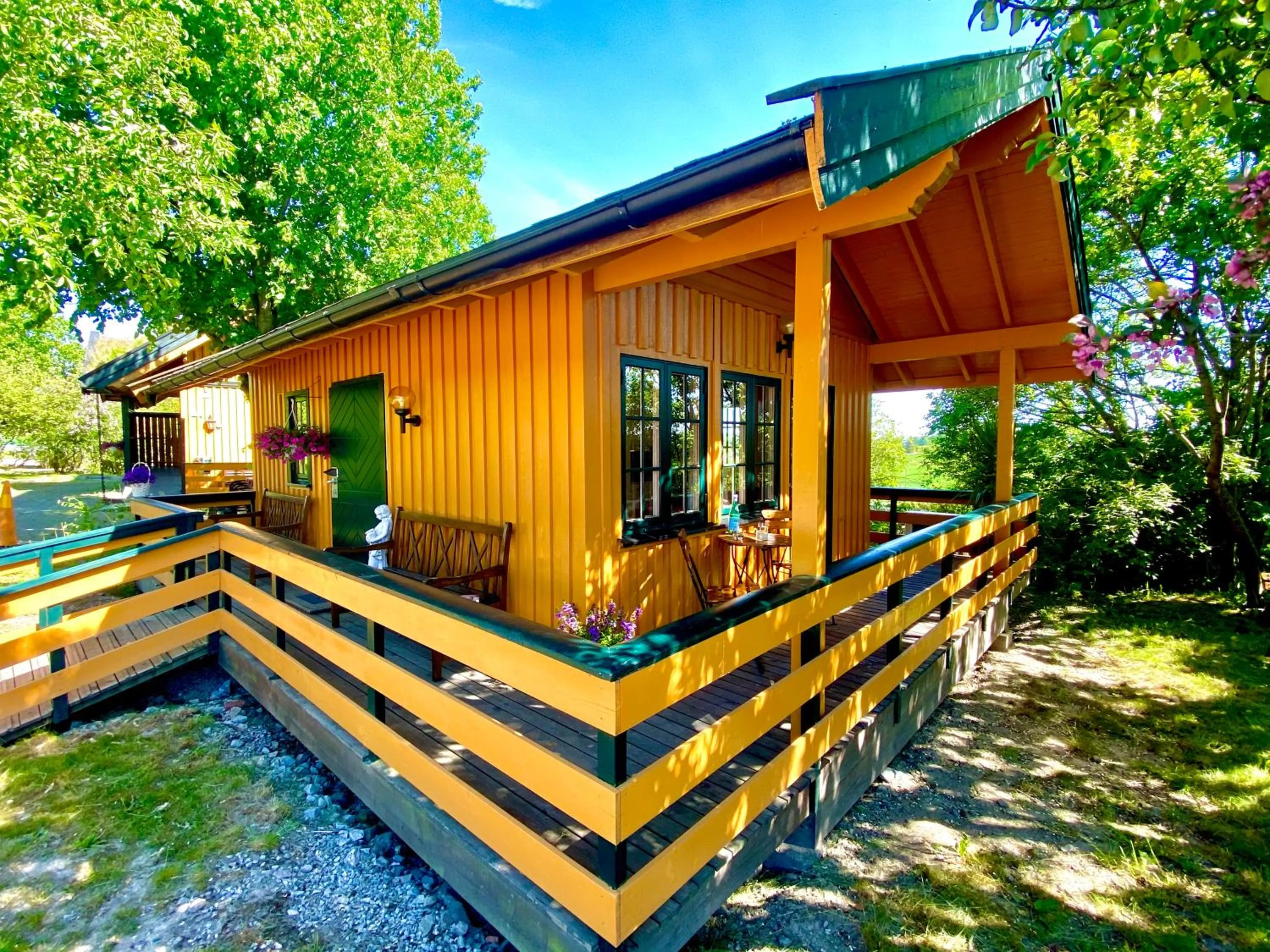 Patio in Sarpsborg Apartments - Utne Camping