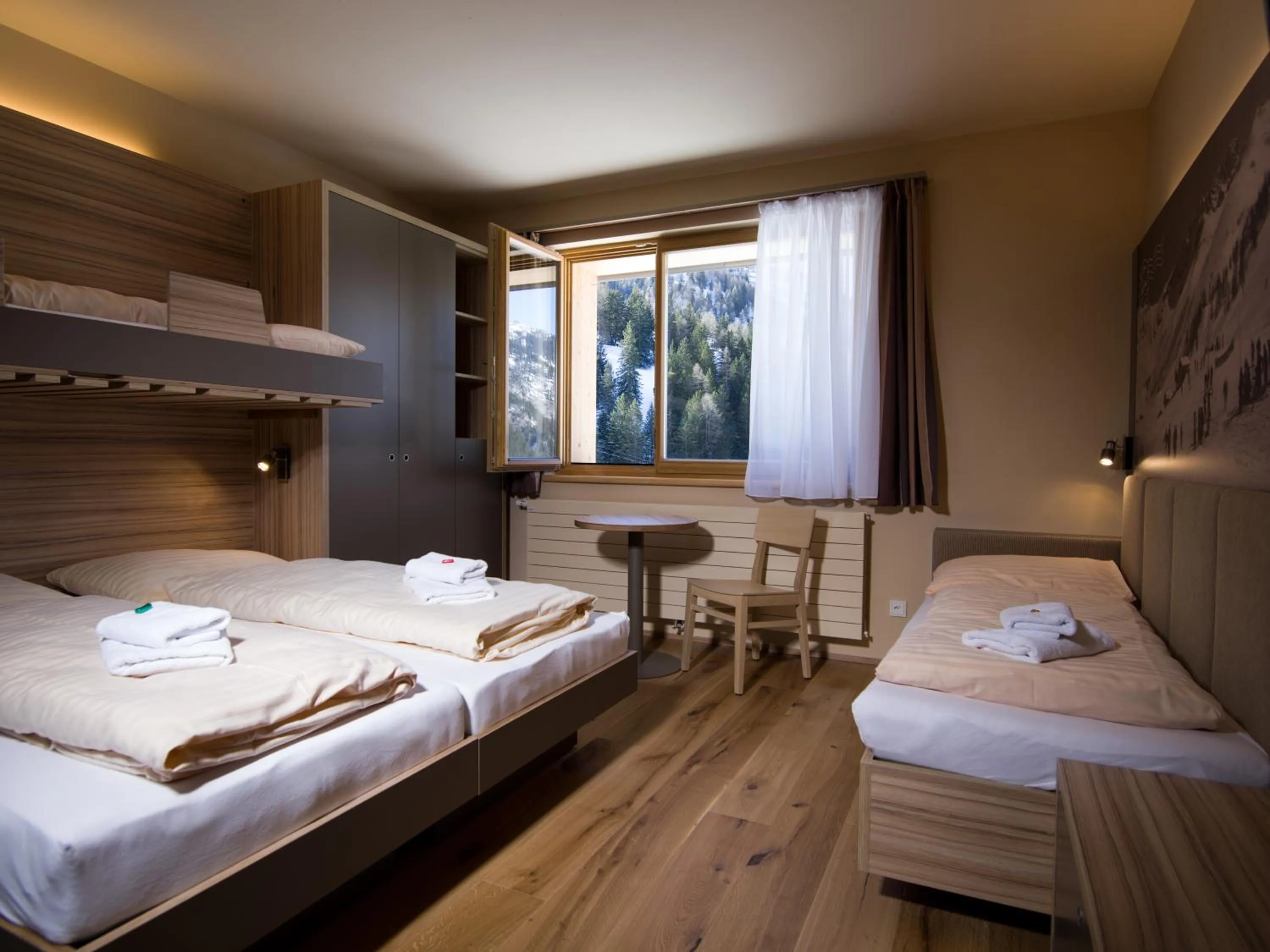 Bed in JUFA Hotel Malbun